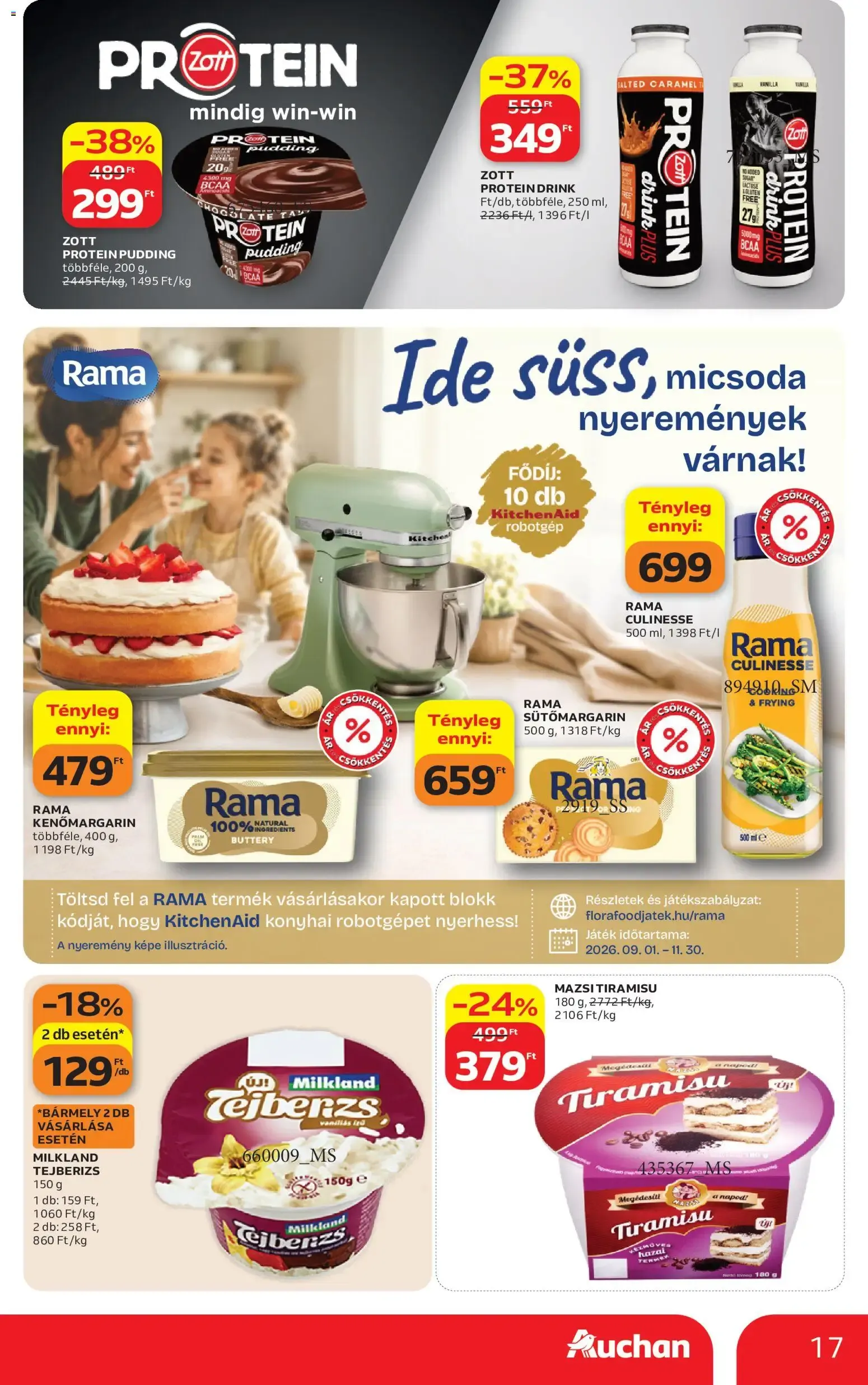 Katalógus Auchan akciós újság - 2026.09.24. -tól/töl > akció, lapozható szórólap 🛍️ szeptember 24.-tól szeptember 30.-ig 2026. - Oldal 17