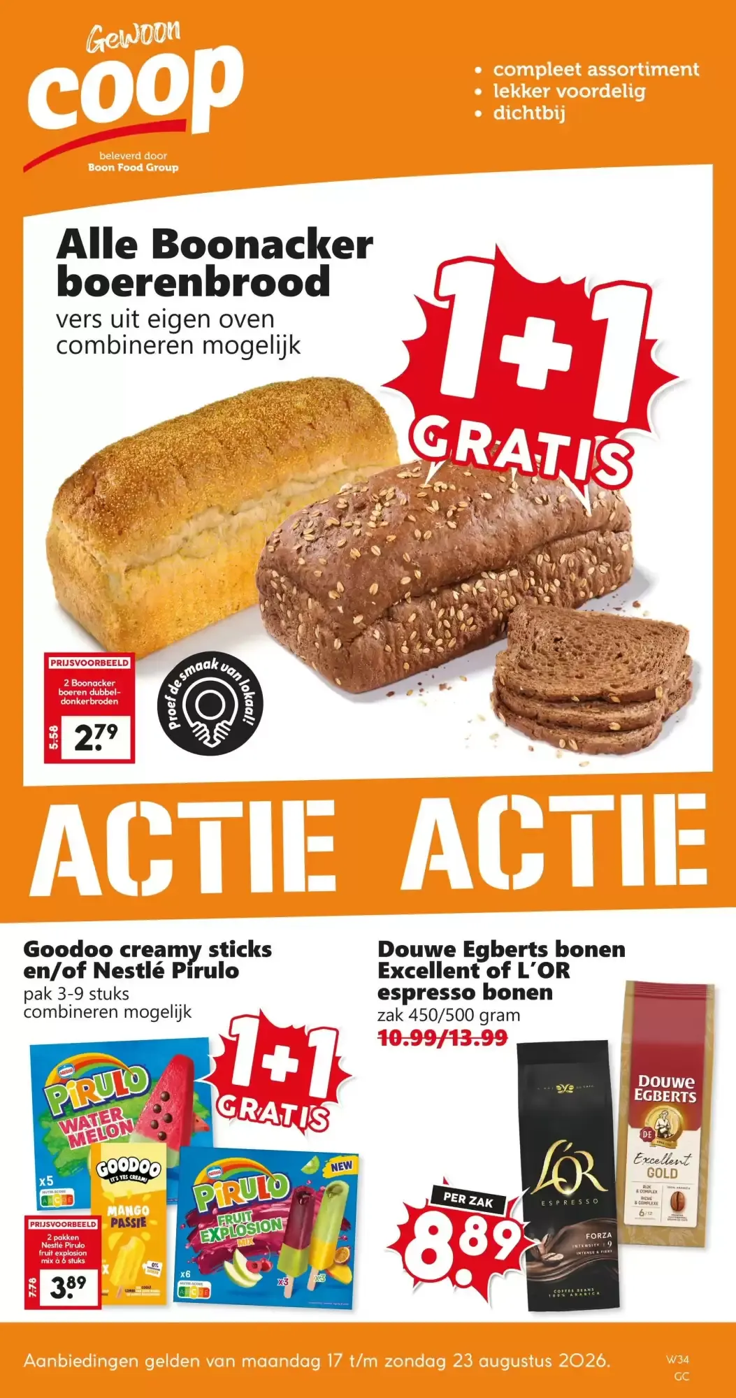 Coop Folder Week 34 – 17.08.2026 – 23.08.2026 van 17 augustus tot 23 augustus 2026 - Folder pagina 1