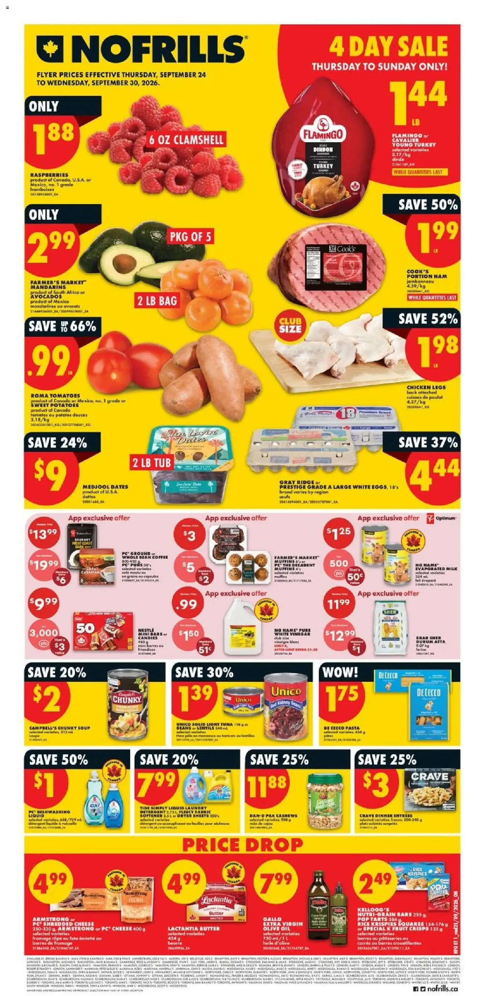 No Frills weekly flyer / circulaire from Sep 24, 2026 > weekly specials & deals from September 24 to September 30 2026 - flyer page 1