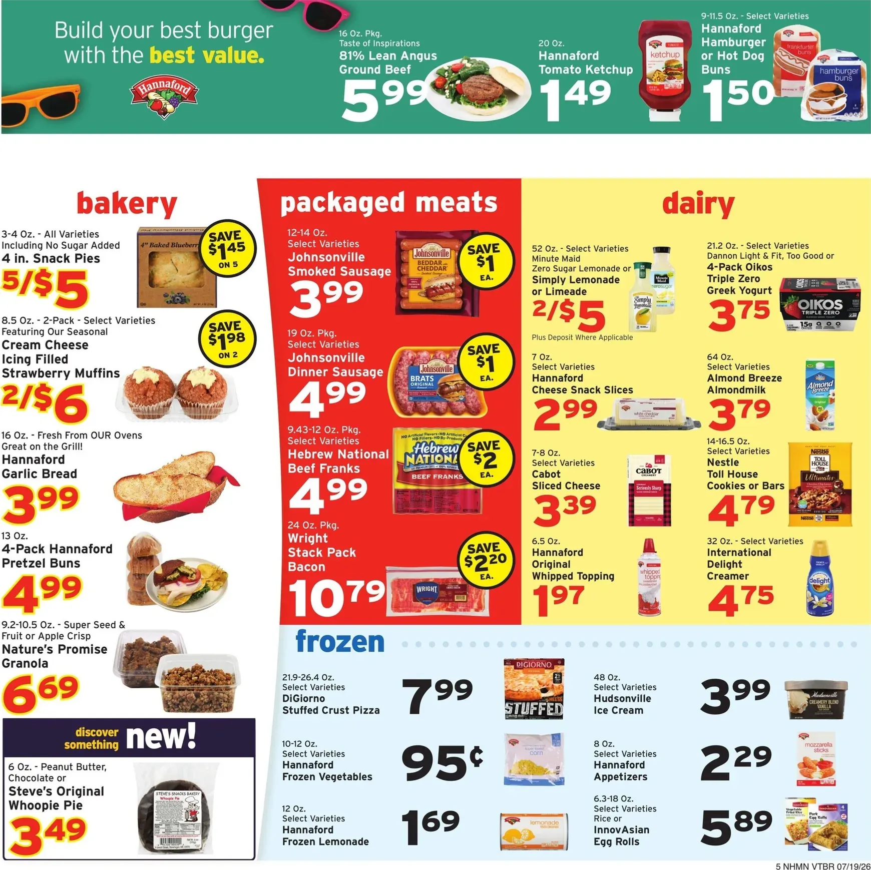 Weekly ad Current Hannaford leaflet valid from Sunday 07/19/2026 to Saturday 07/25/2026 from July 19 to July 25 2026 - Page 5