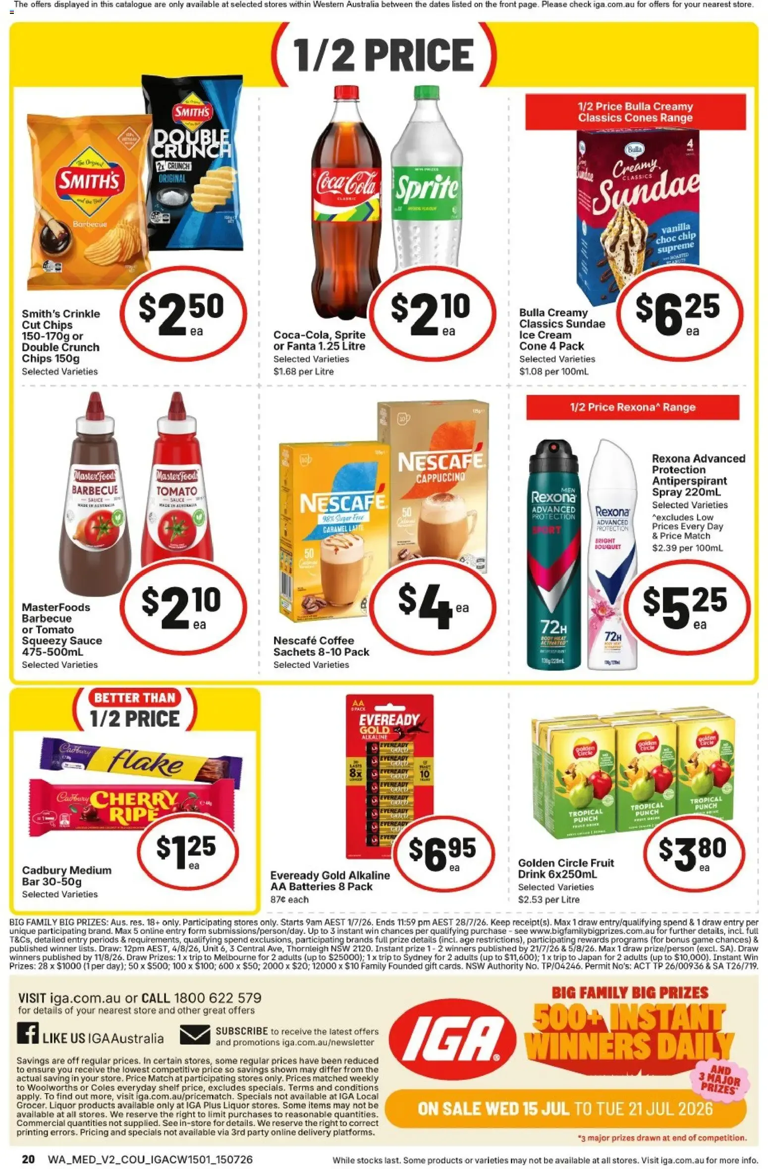 IGA - Big Family Big Prizes - Catalogue valid from 15 July to 21 July 2026 - page 2
