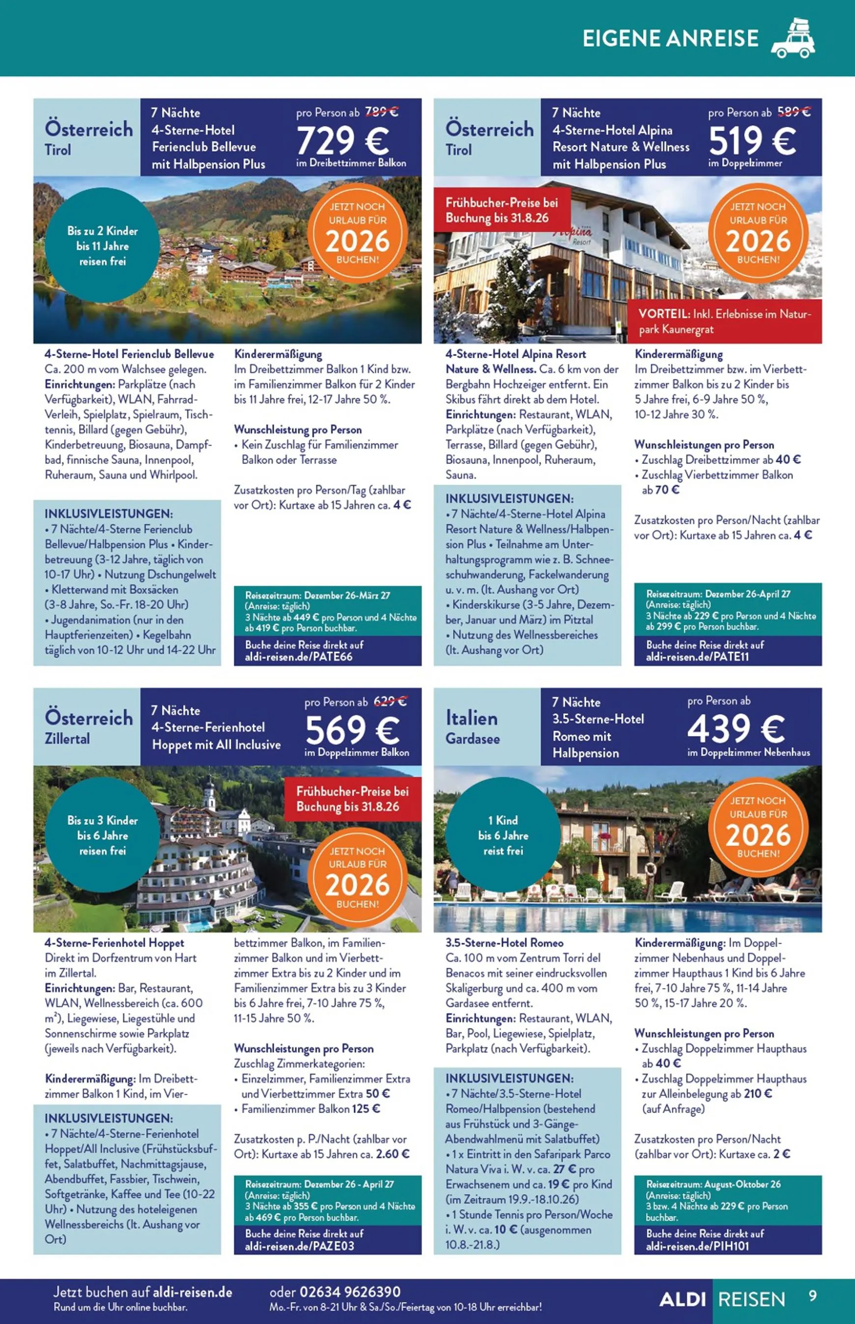 ALDI REISEN - Die Welt Entdecken! (Ausgabe August) von 3. August bis 31. August 2026 - Prospekt seite 9