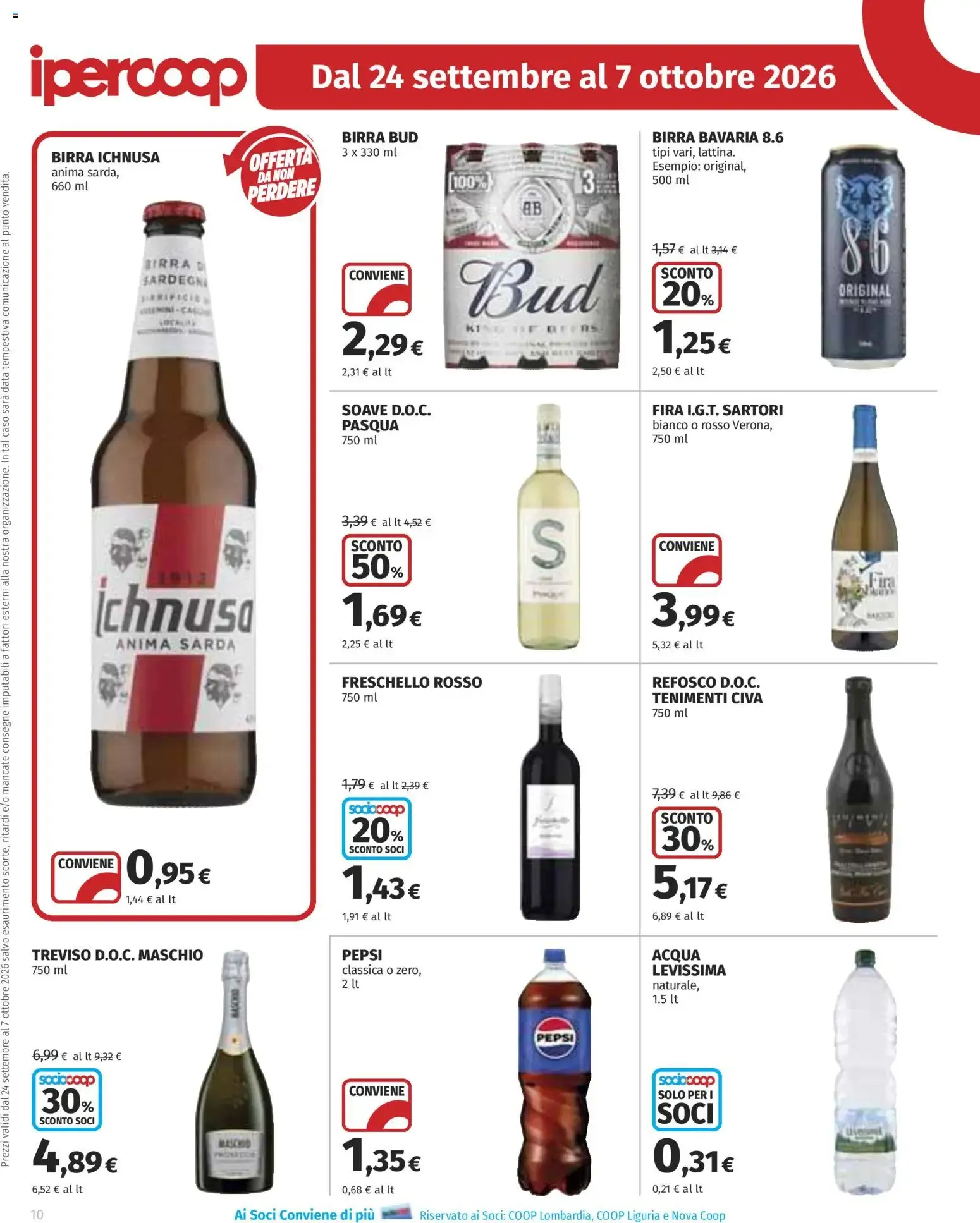 Anteprima volantino Ipercoop dal 24/09/2026 - nuovo offerte da 24 settembre a 7 ottobre di 2026 - Pagina del volantino 10