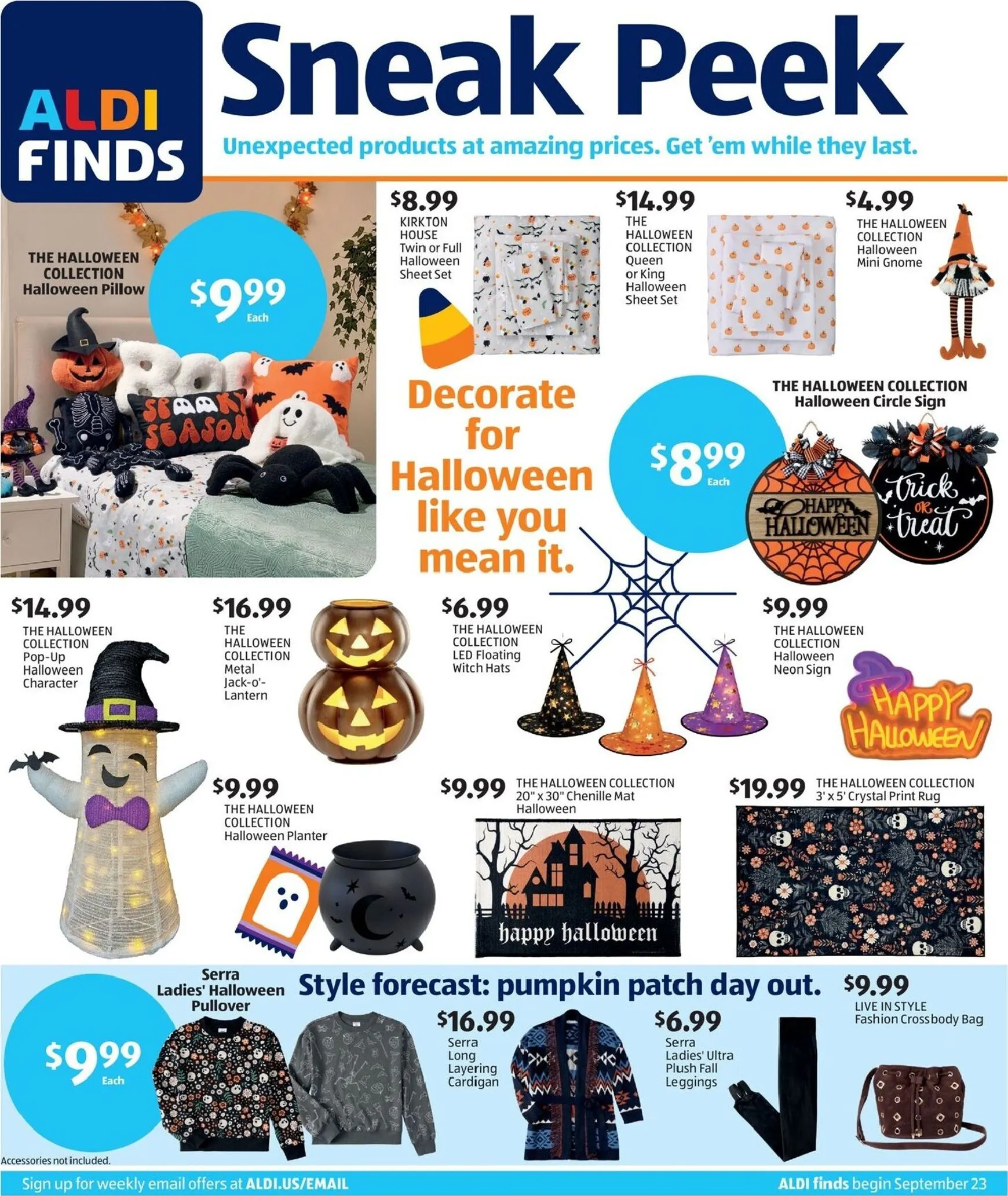 ALDI - Sneak Peek flyer for next week from Wednesday 09/23/2026 to Tuesday 09/29/2026