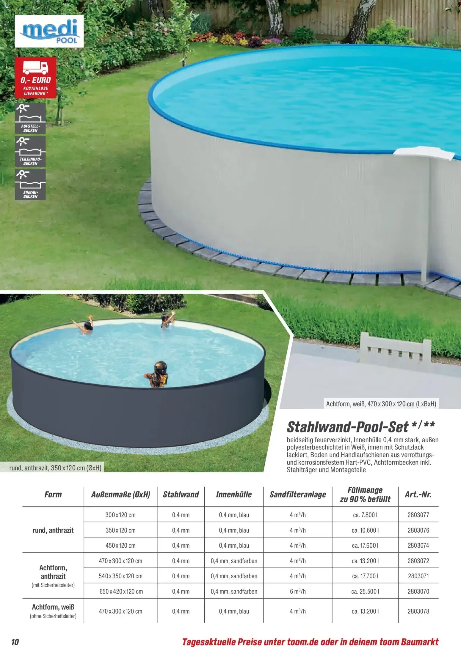 Toom Baumarkt - Pool, Sauna & Klima 2026 (ab 14.03.2026) zum Blättern von 14. März bis 30. Juni 2026 - Prospekt seite 10