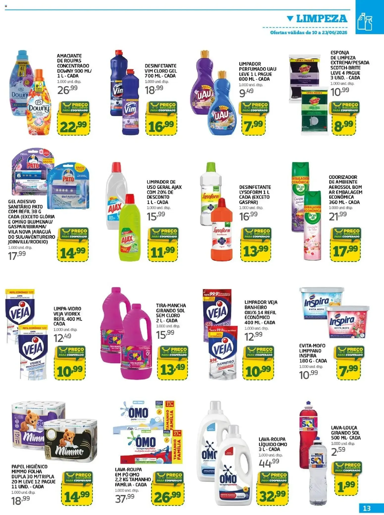 Encarte de Cooper Super Escalação de Ofertas 10 de junho até 23 de junho 2026 - Pagina 13