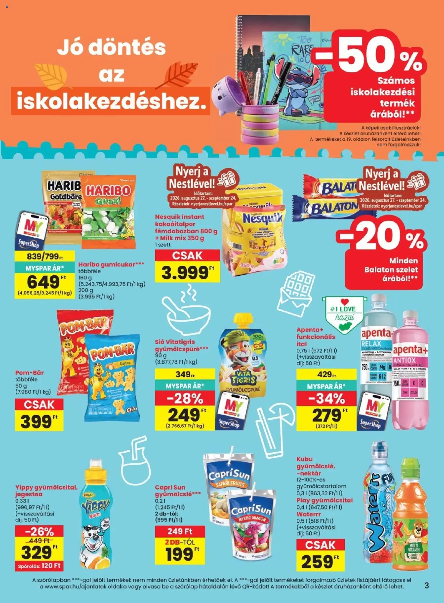 Katalógus SPAR Szülinapi akciók és szuper árak! augusztus 27.-tól szeptember 2.-ig 2026. - Oldal 3