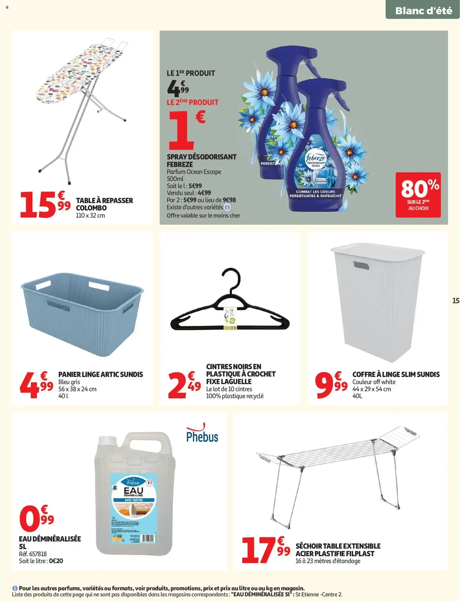 Auchan Linge de maison & déco à partir du 02/06/2026 - promo en ligne du 2 juin au 14 juin 2026 - Catalogue page 15