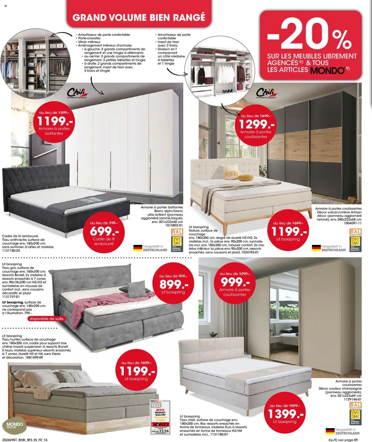 Möbel Martin: Salon de la Cuisine y Salon del Mueble Rembourré du 1 septembre au 30 septembre 2026 - Catalogue page 16