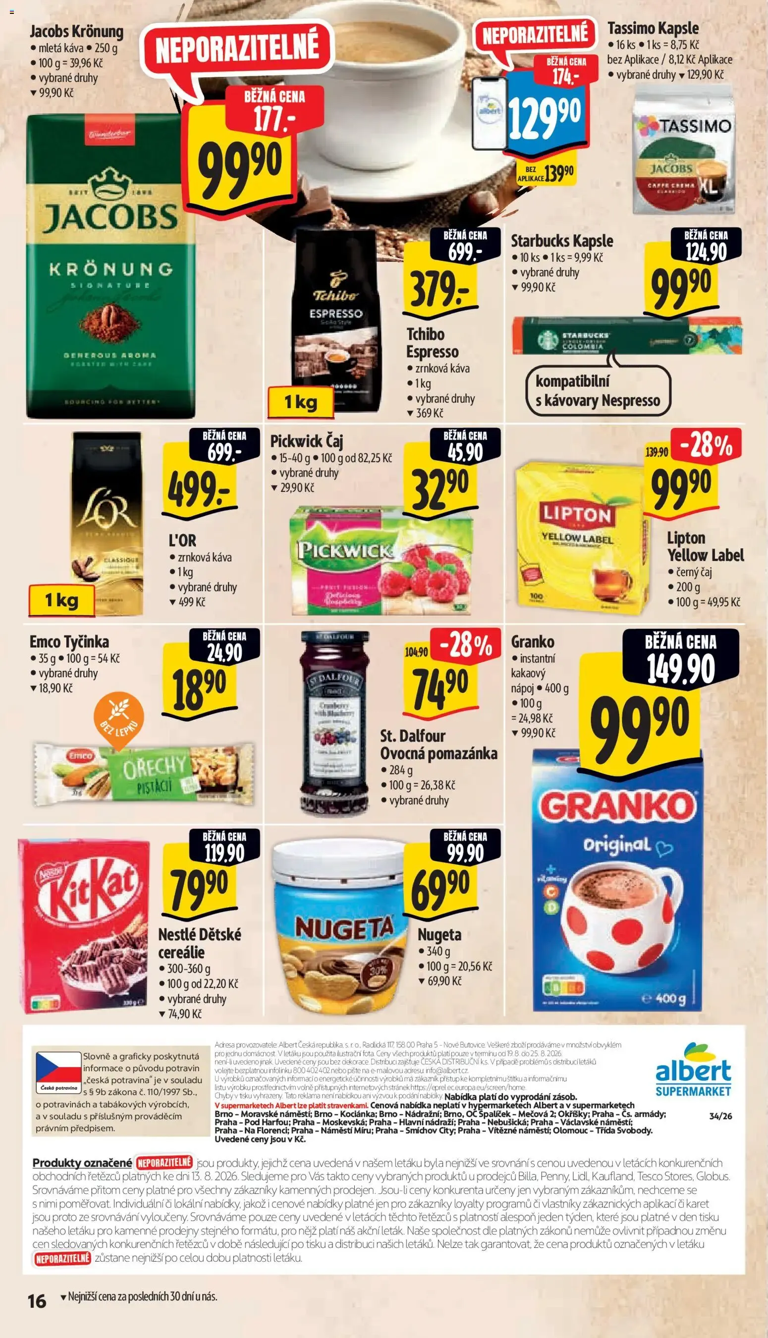 Albert leták - Supermarket od 19.08.2026 - Akční leták - 19. srpna 25. srpna 2026 - Page 28