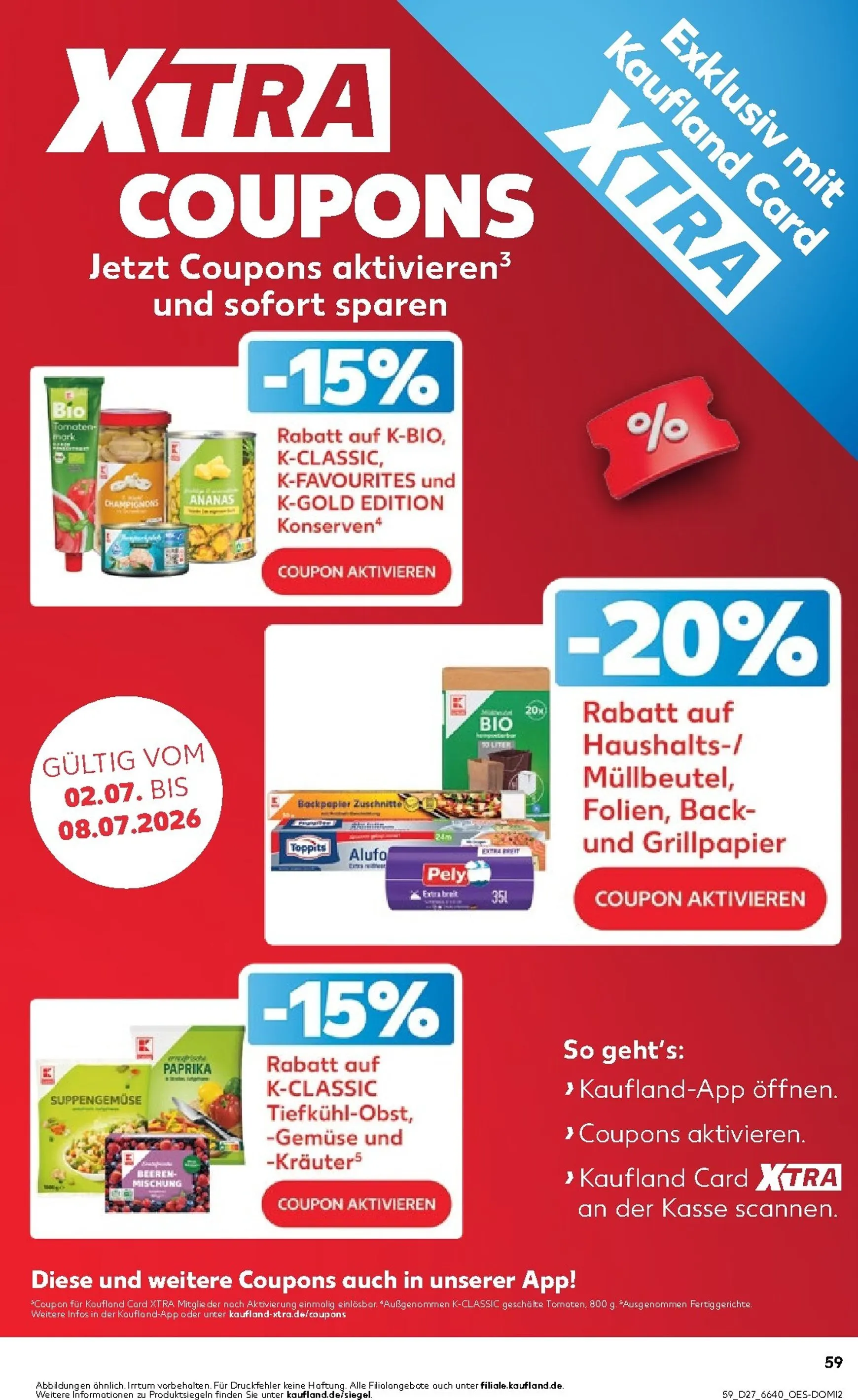 Kaufland Prospekt nächste Woche – von Donnerstag 02.07.2026 bis Mittwoch 08.07.2026 von 2. Juli bis 8. Juli 2026 - Prospekt seite 60