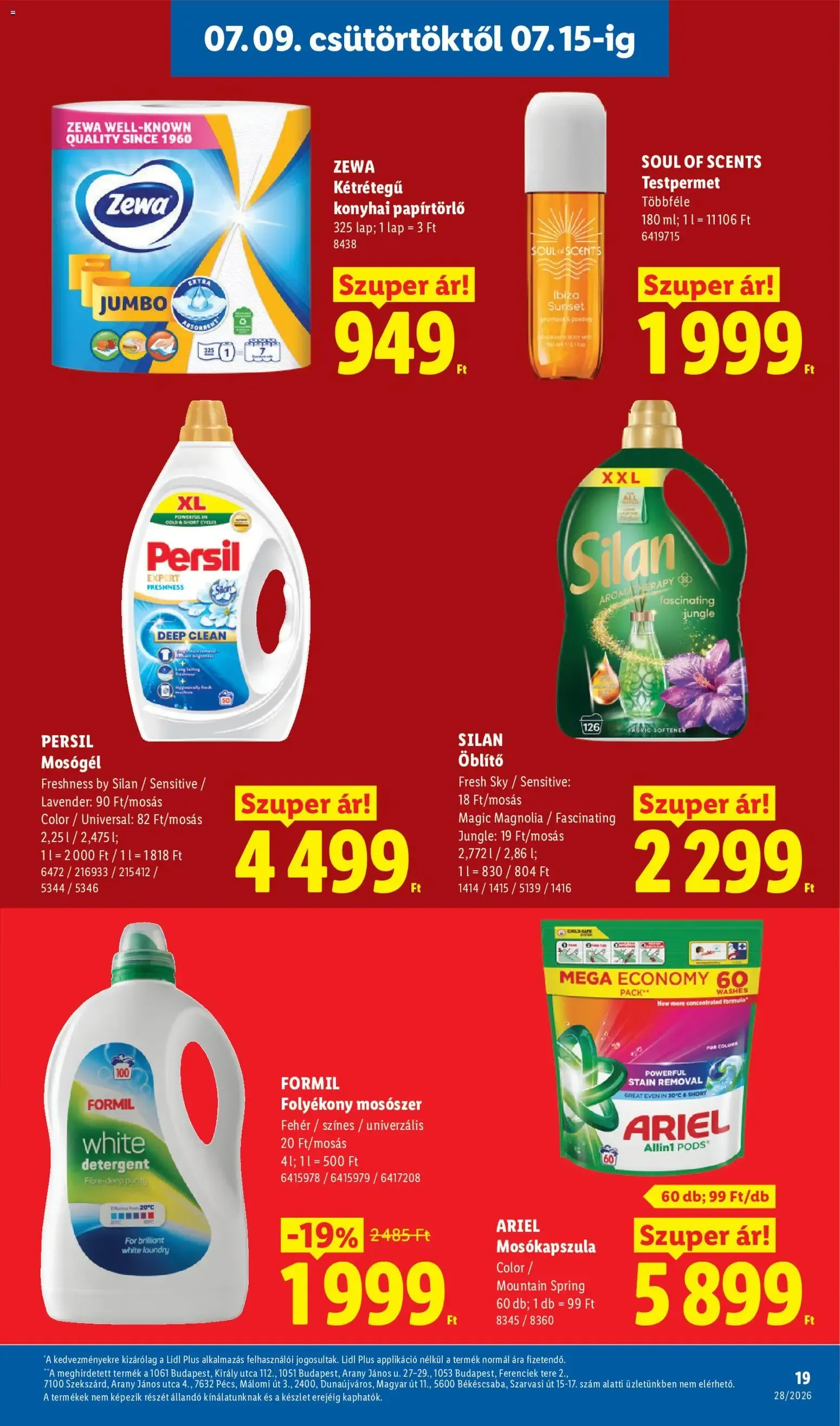 Katalógus Lidl akciós újság - 2026.07.09. -tól/töl > akció, lapozható szórólap 🛍️ július 9.-tól július 15.-ig 2026. - Oldal 19