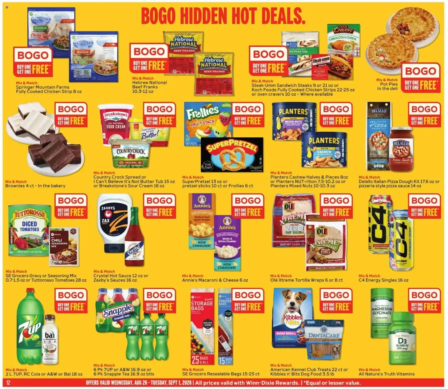 Weekly ad Winn Dixie Weekly Ad (08/26 - 09/01 2026) - Flyer from August 26 to September 1 2026 - Page 12