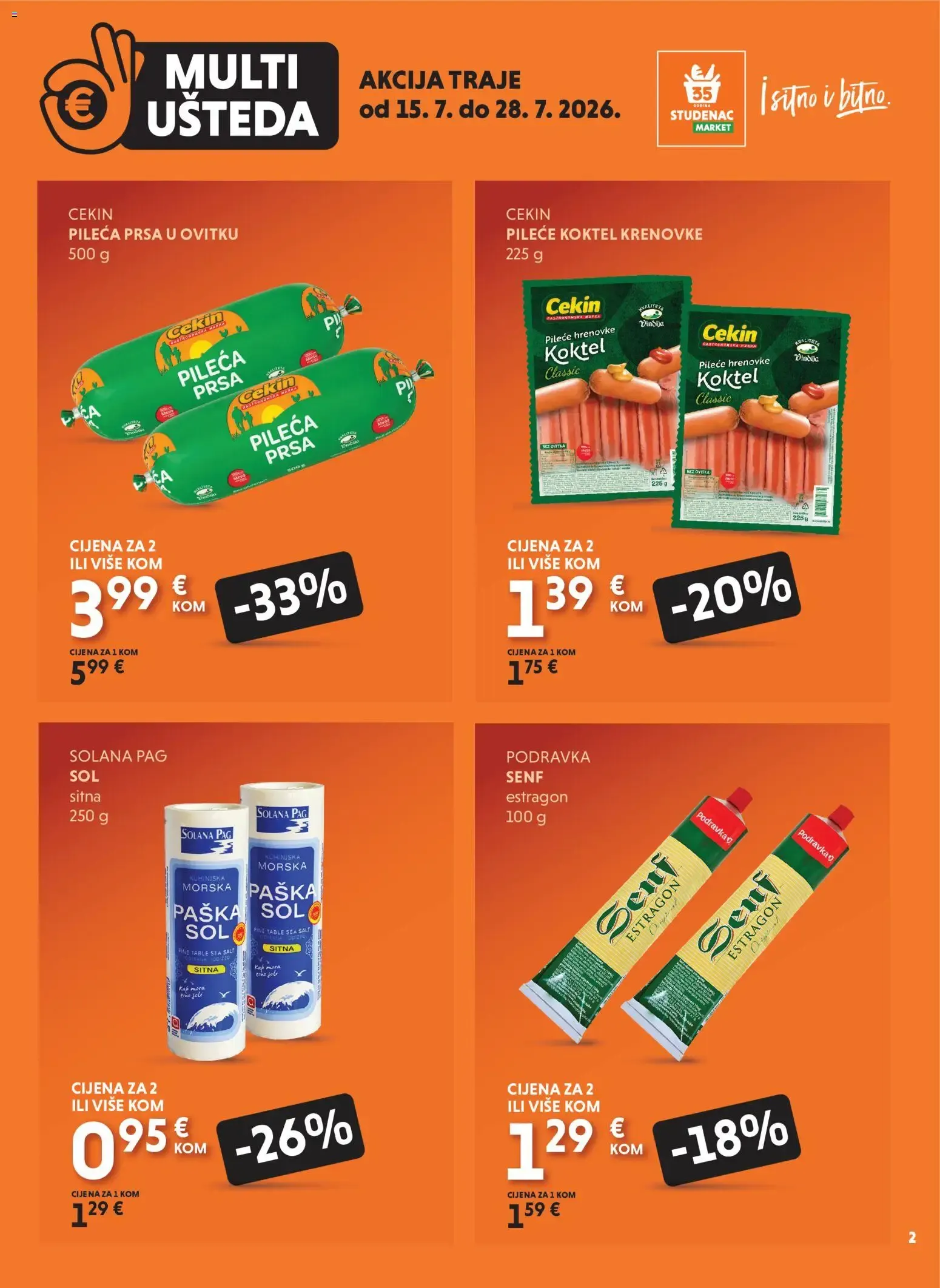 Katalog Multi Ušteda od 15. srpnja do 28. srpnja 2026. - Pregled Stranica 2