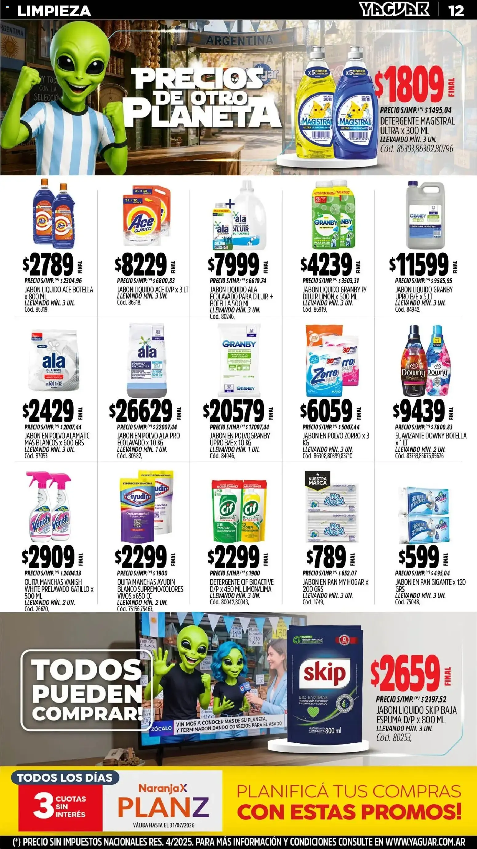 Ofertas de Mayorista Yaguar - Precios de Otro Planeta - Ofertas para Trelew 29 de junio al 5 de julio 2026 - Página 14 del catálogo