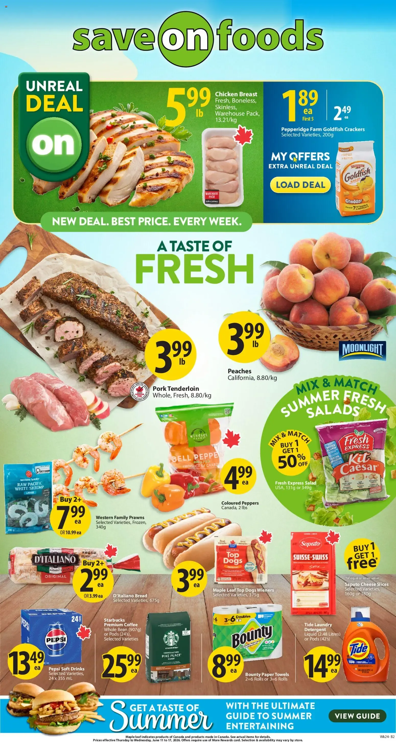 Save on foods weekly flyer / circulaire from Jun 11, 2026 > weekly specials & deals from June 11 to June 17 2026 - flyer page 1