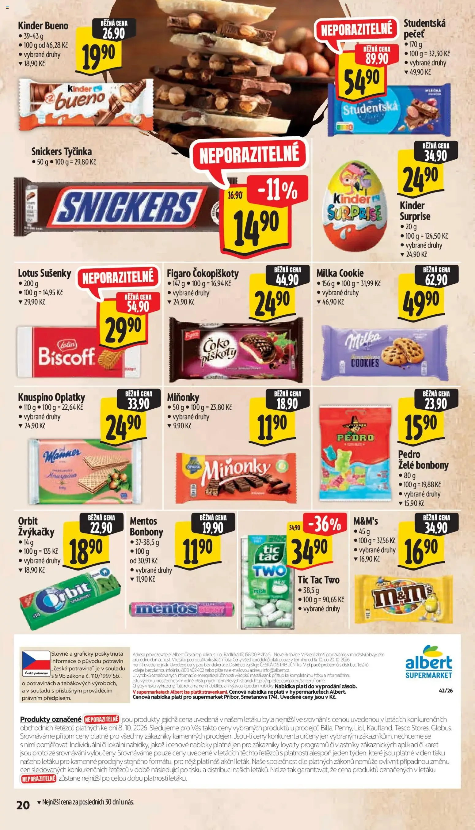 Albert leták - Supermarket Příbor od 14.10.2026 - Akční leták - 14. října 20. října 2026 - Page 33