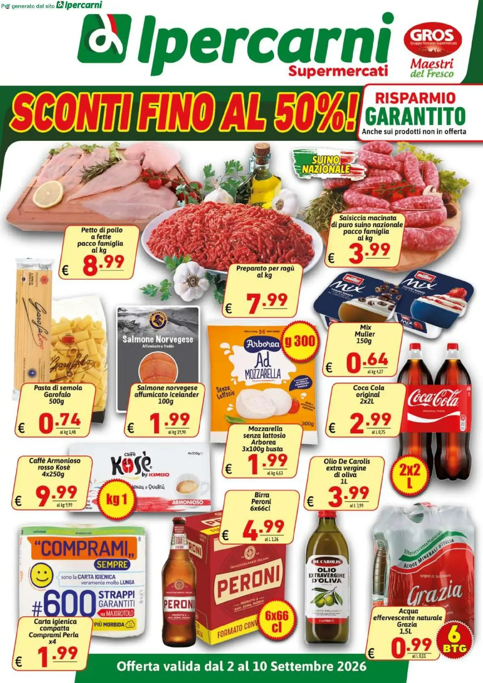 Ipercarni volantino dal 02/09/2026 - online Offerte