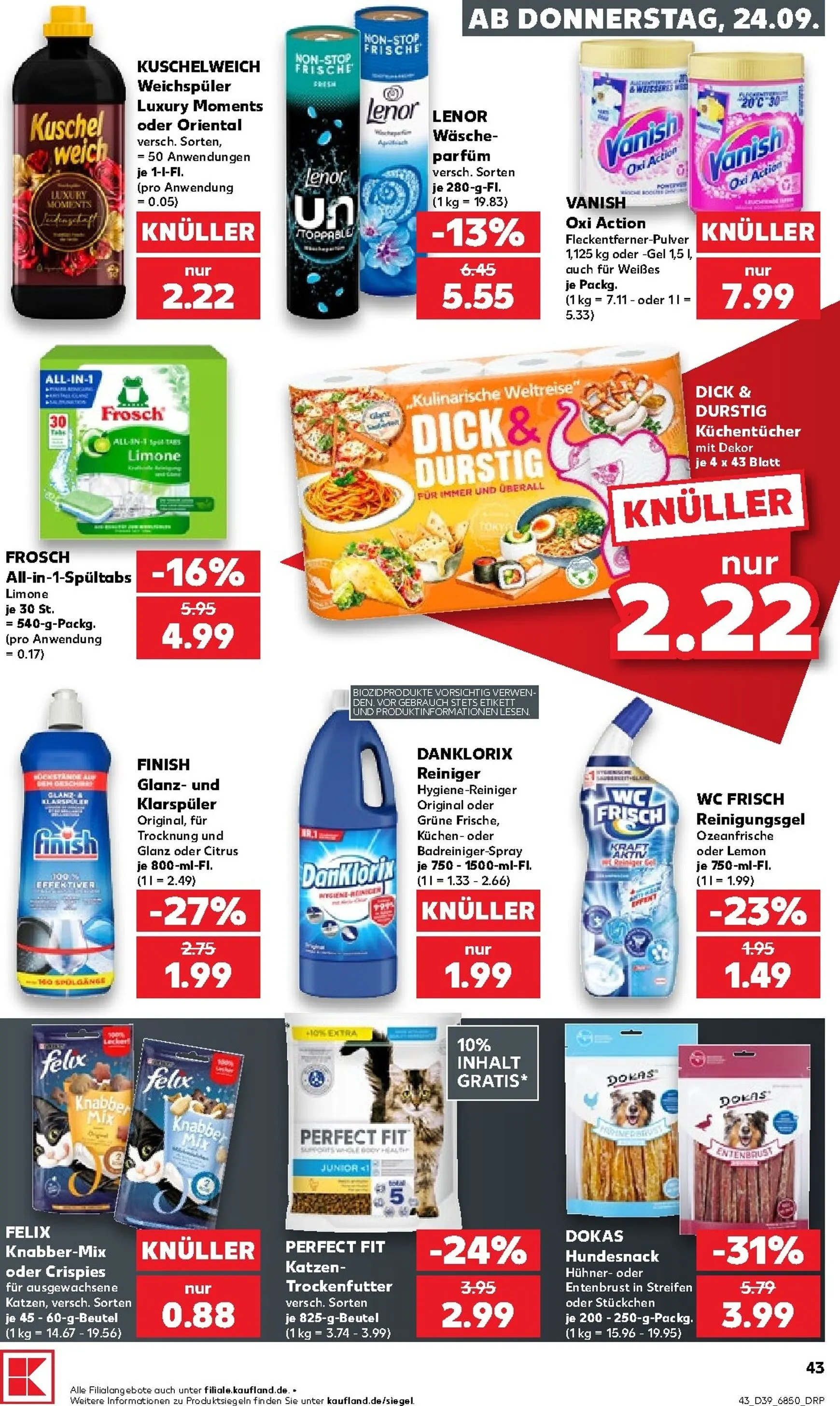 Kaufland Prospekt nächste Woche – von Donnerstag 24.09.2026 bis Mittwoch 30.09.2026 von 24. September bis 30. September 2026 - Prospekt seite 44