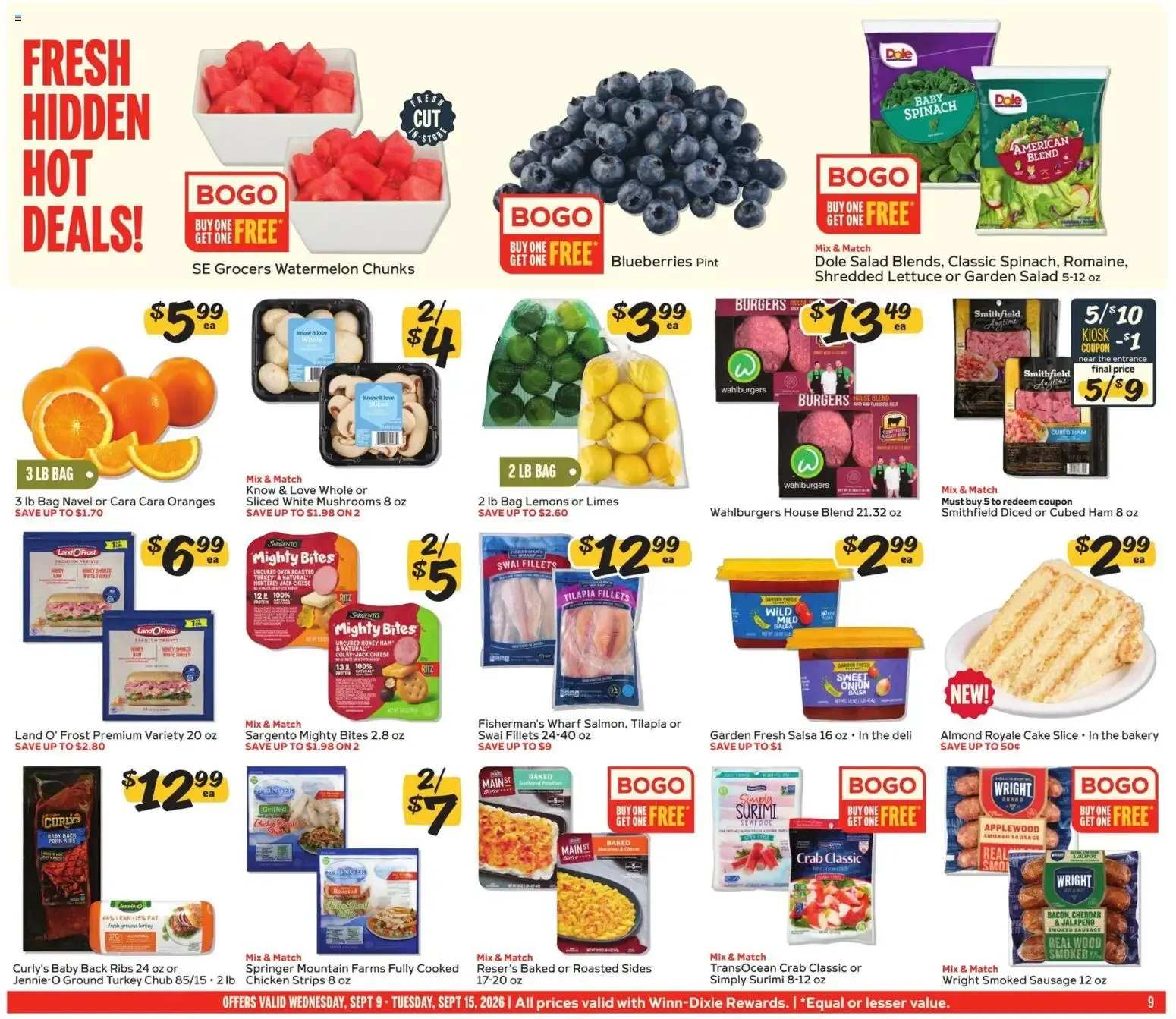 Weekly ad Winn Dixie Weekly Ad (09/09 - 09/15 2026) - Flyer from September 9 to September 15 2026 - Page 9
