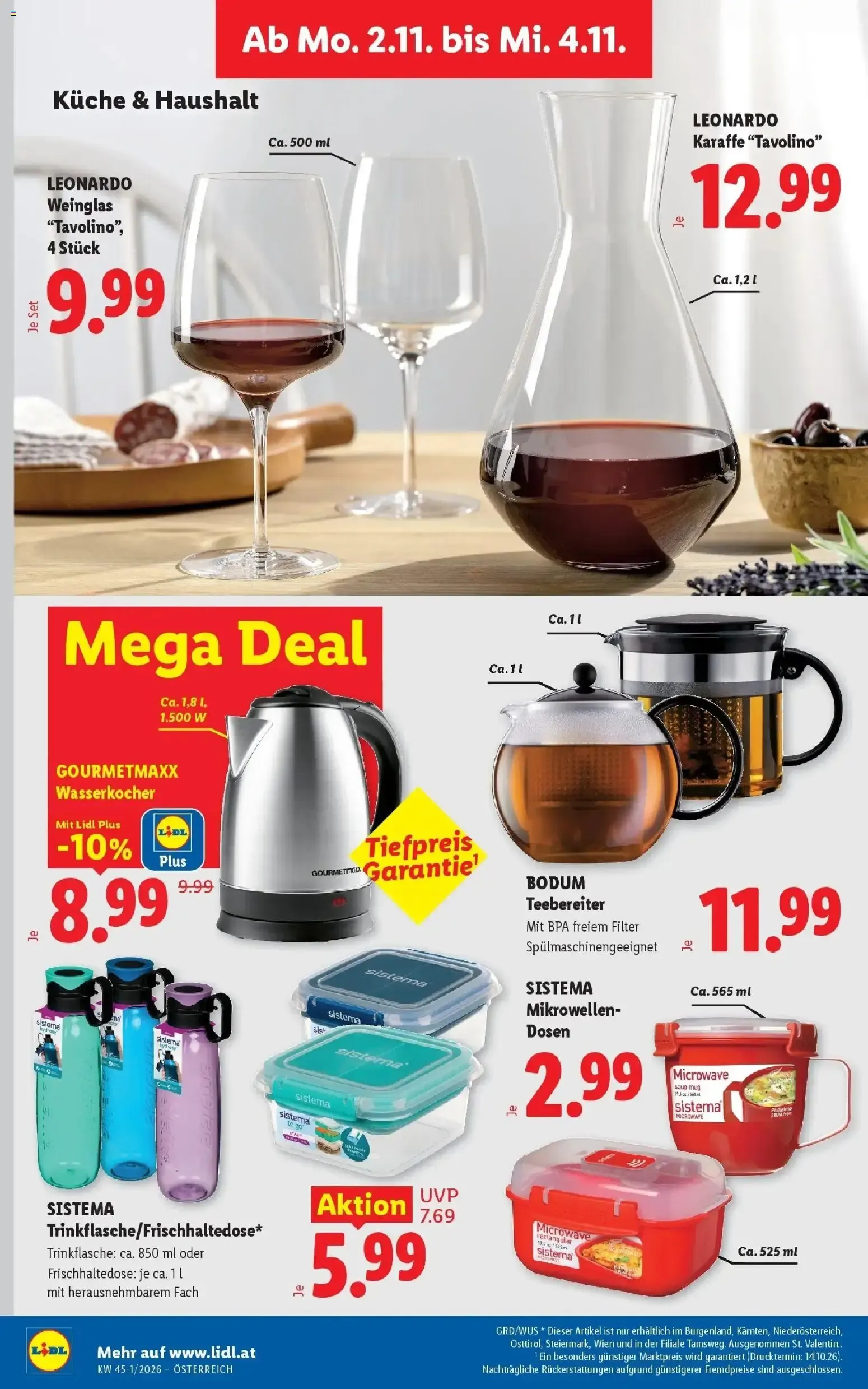 Lidl Flugblatt - Wien ab 25.10.2026 - Angebote ab donnerstag von 29. Oktober bis 31. Oktober 2026 - Flugblätt seite 31