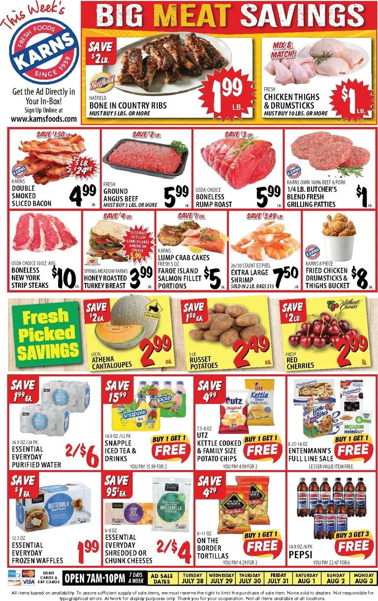 This Week's BIG MEAT SAVINGS