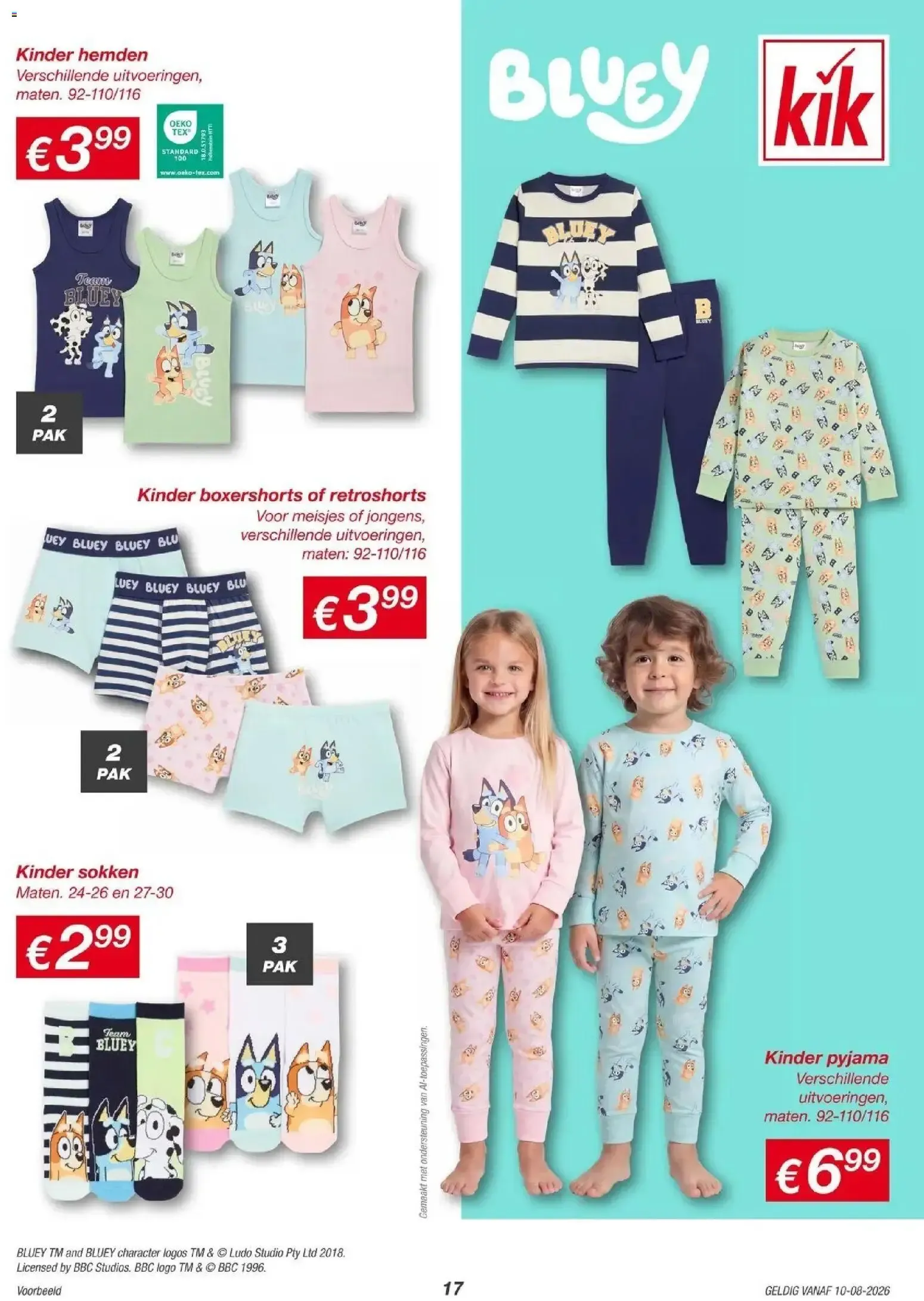 KiK: Más diversión en la escuela - Ofertas de ropa, papelería y productos Bluey/Spiderman van 10 augustus tot 16 augustus 2026 - Folder pagina 17