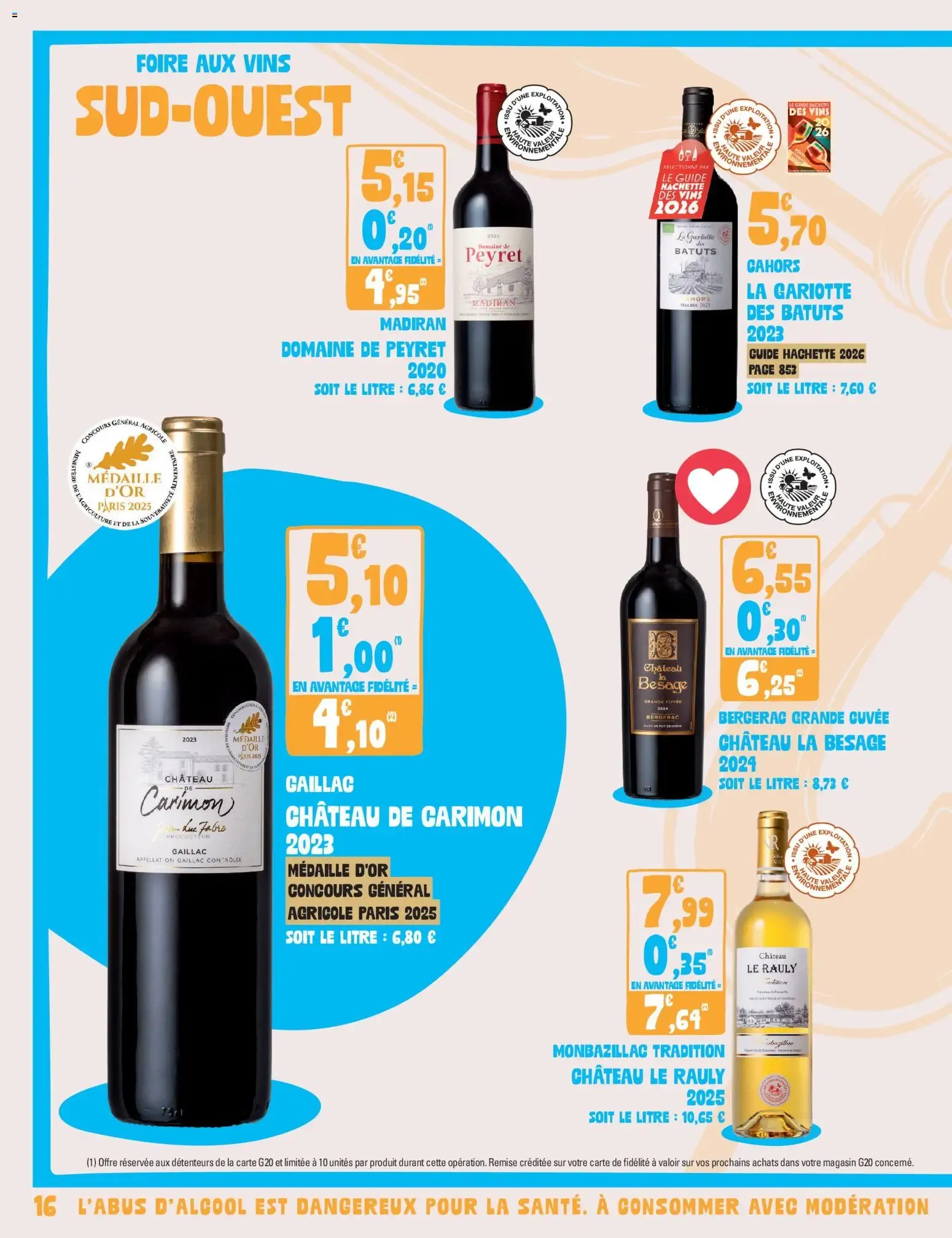 Foire aux Vins Supermarchés G20 du 23 septembre au 11 octobre 2026 - Catalogue page 16