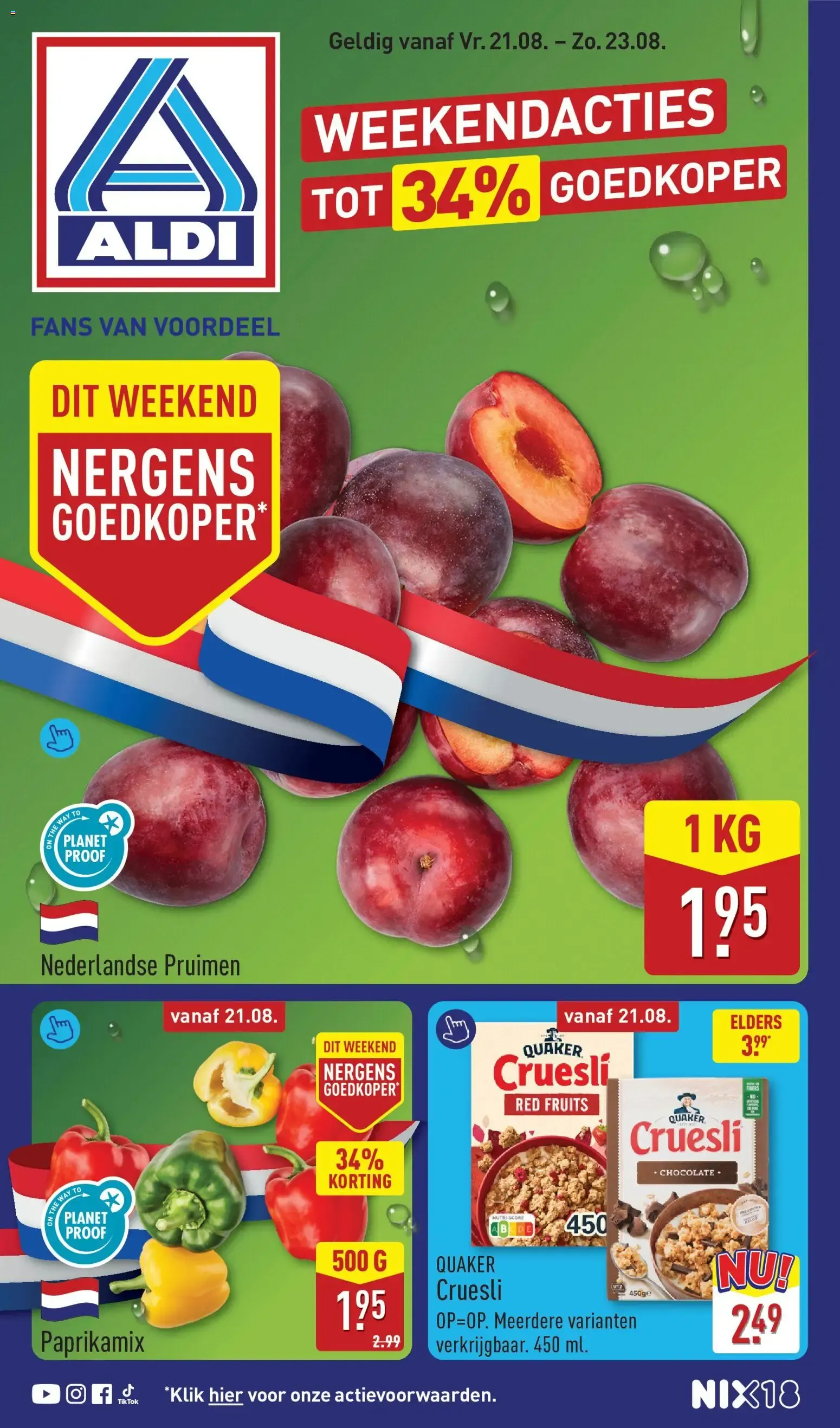 Aldi Weekendacties van 21 augustus tot 23 augustus 2026 - Folder pagina 1
