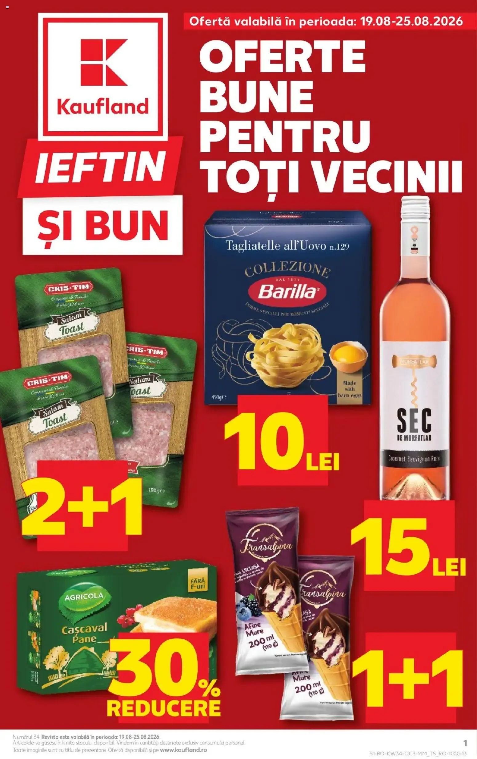 Catalog Kaufland Oferte Bune pentru Toți Vecinii de la 19 august până la 25 august 2026 - Revista Pagina 1