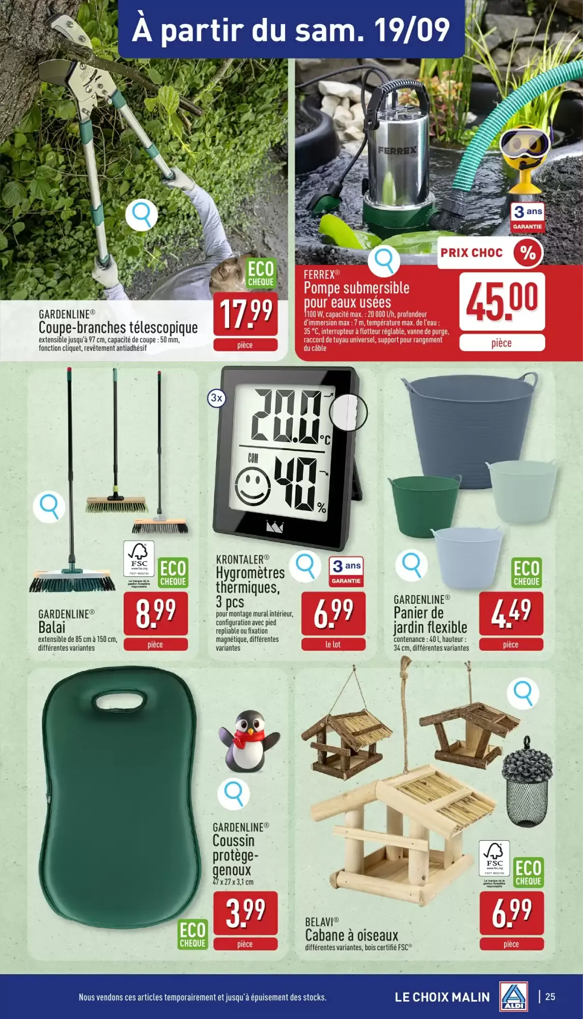 ALDI Dépliant du 14/09 au 19/09 van 14 september tot 19 september 2026 - folder pagina 25