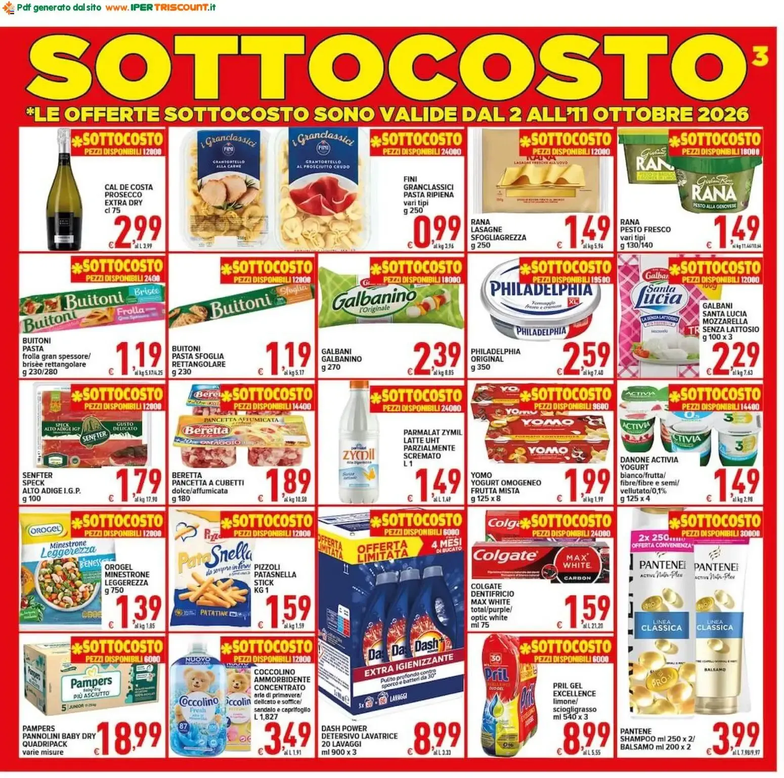 Iper Triscount Supermercati: ¡SOTTOCOSTO! da 2 ottobre a 13 ottobre di 2026 - Pagina del volantino 3