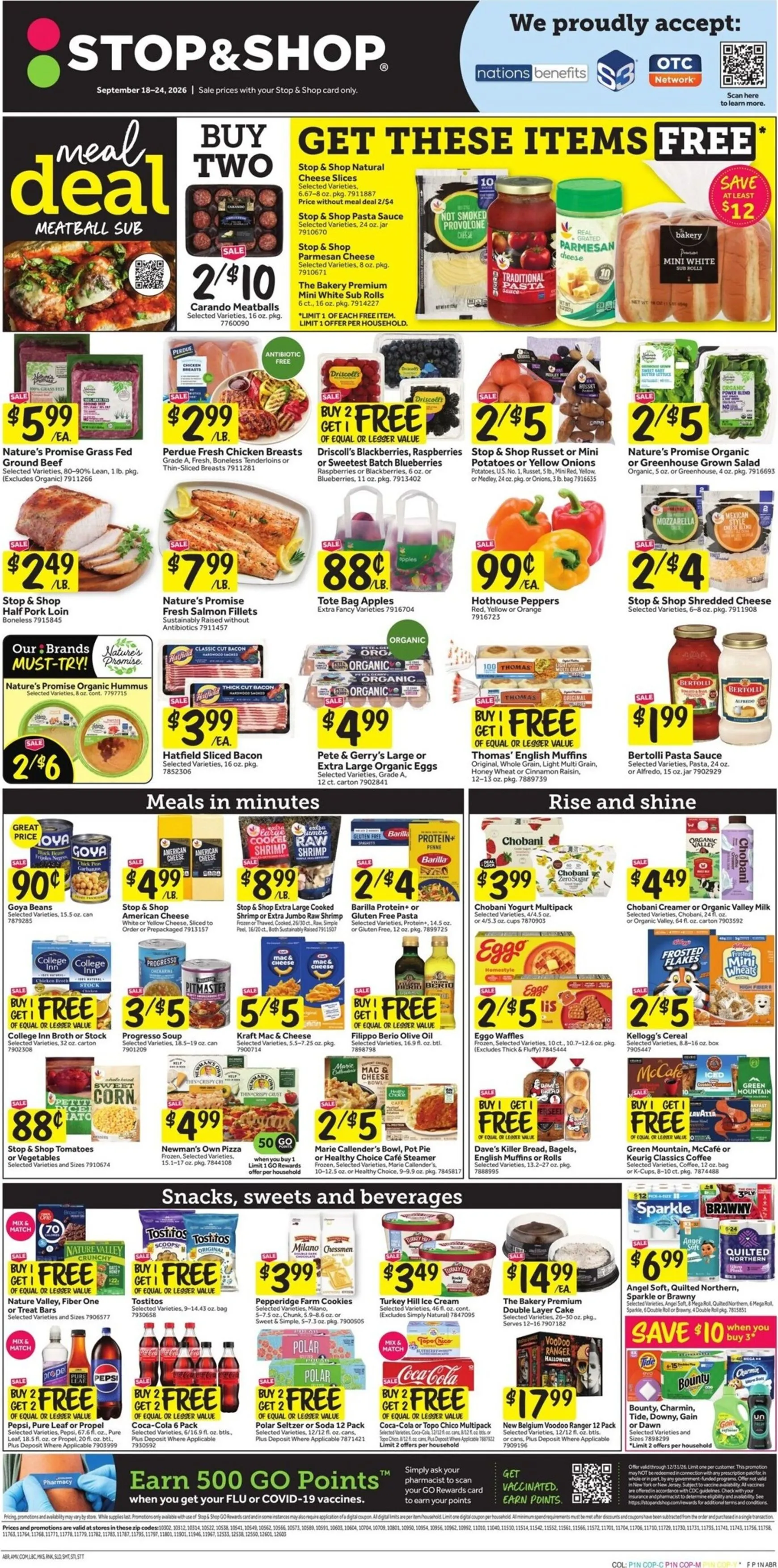 Weekly ad Current Stop and Shop leaflet valid from Friday 09/18/2026 to Thursday 09/24/2026 from September 18 to September 24 2026 - Page 1