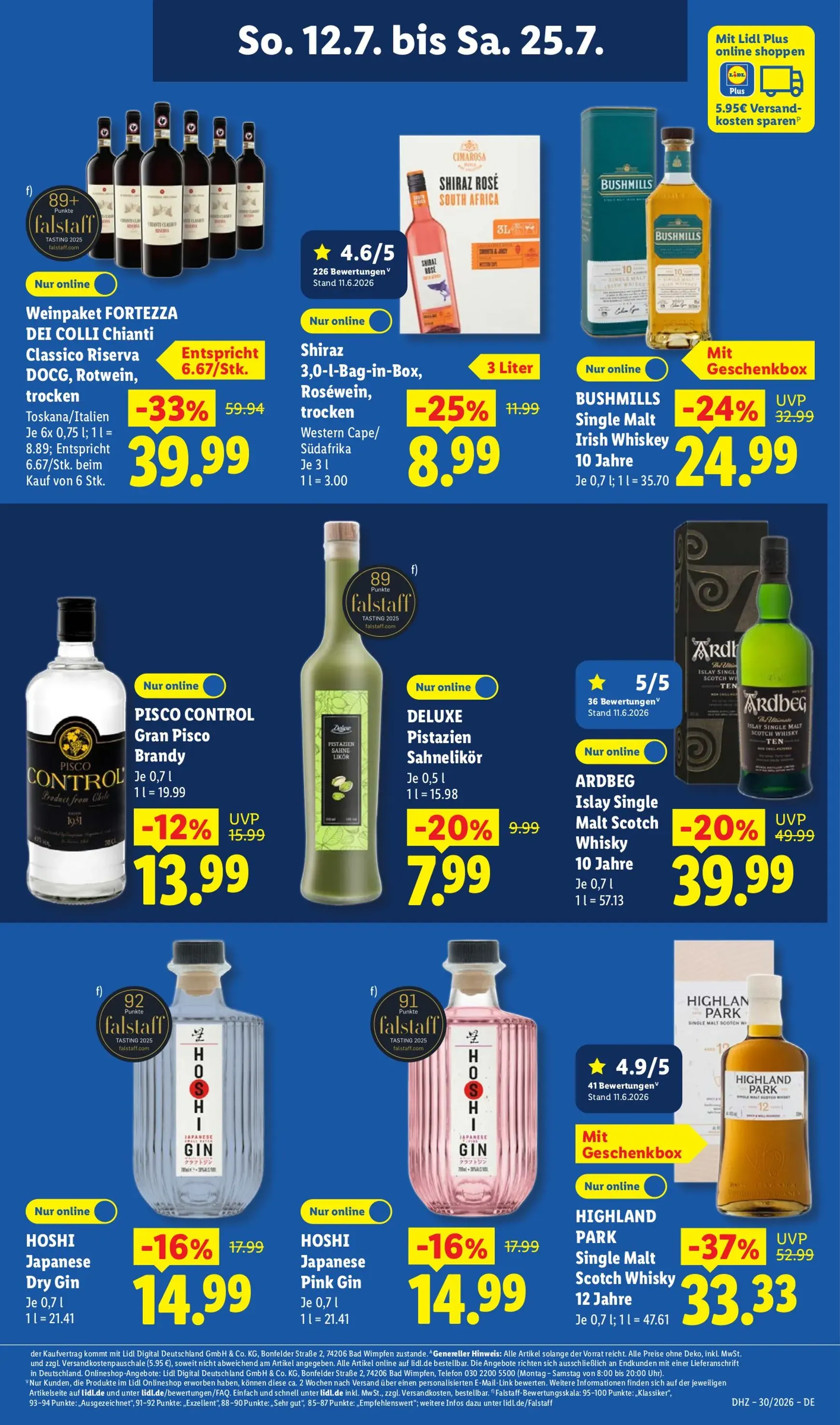 Lidl - Angebote der Woche Prospekt nächste Woche – von Montag 20.07.2026 bis Samstag 25.07.2026 von 20. Juli bis 25. Juli 2026 - Prospekt seite 26