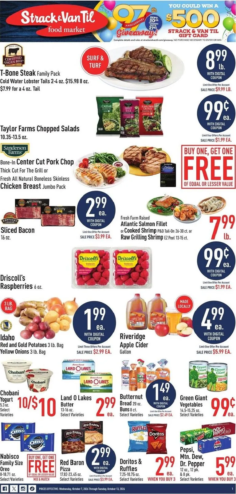 Current Strack & Van Til leaflet valid from Wednesday 10/07/2026 to Tuesday 10/13/2026