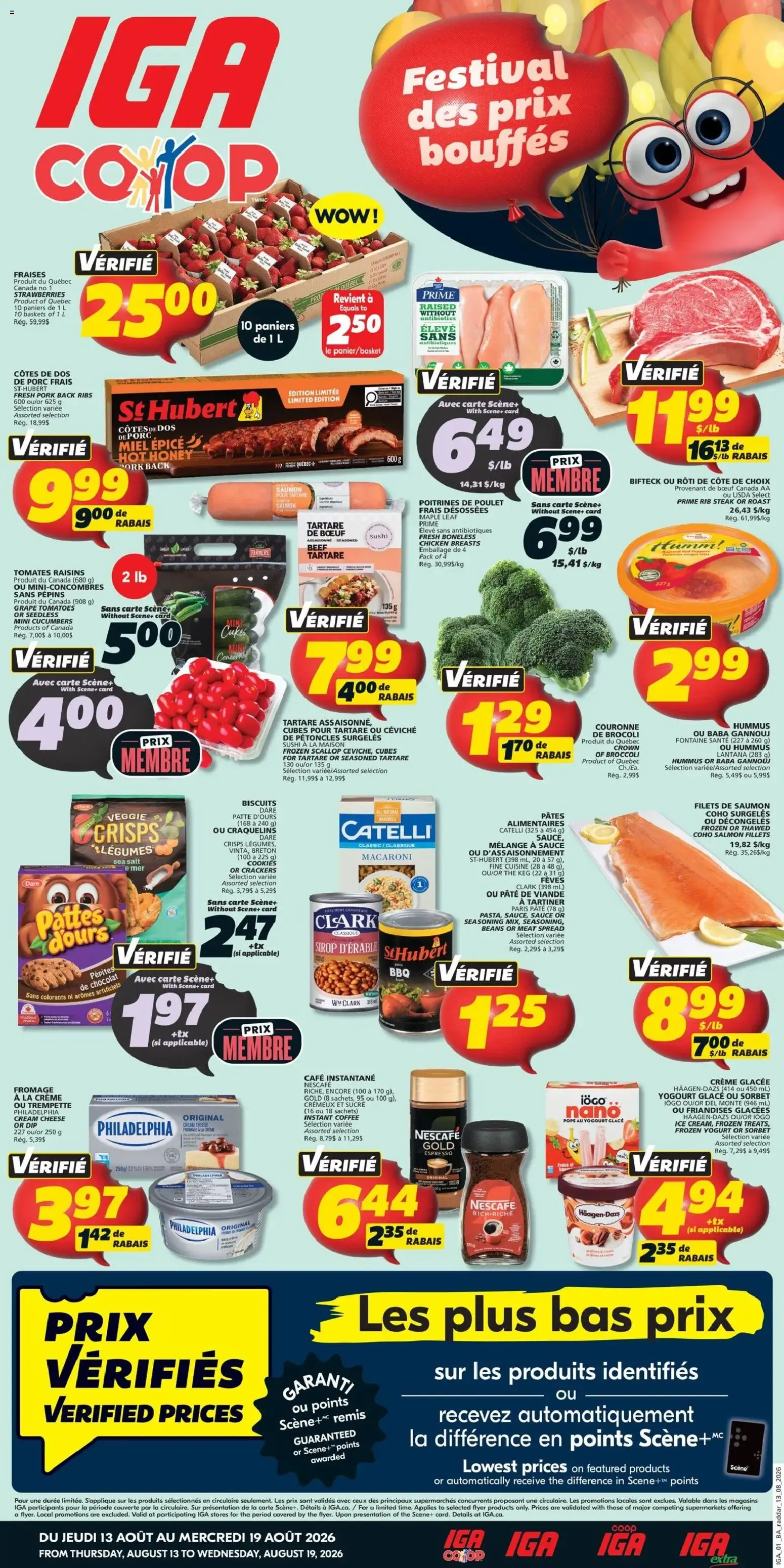 IGA weekly flyer / circulaire from Aug 13, 2026 > weekly specials & deals from August 13 to August 19 2026 - flyer page 1