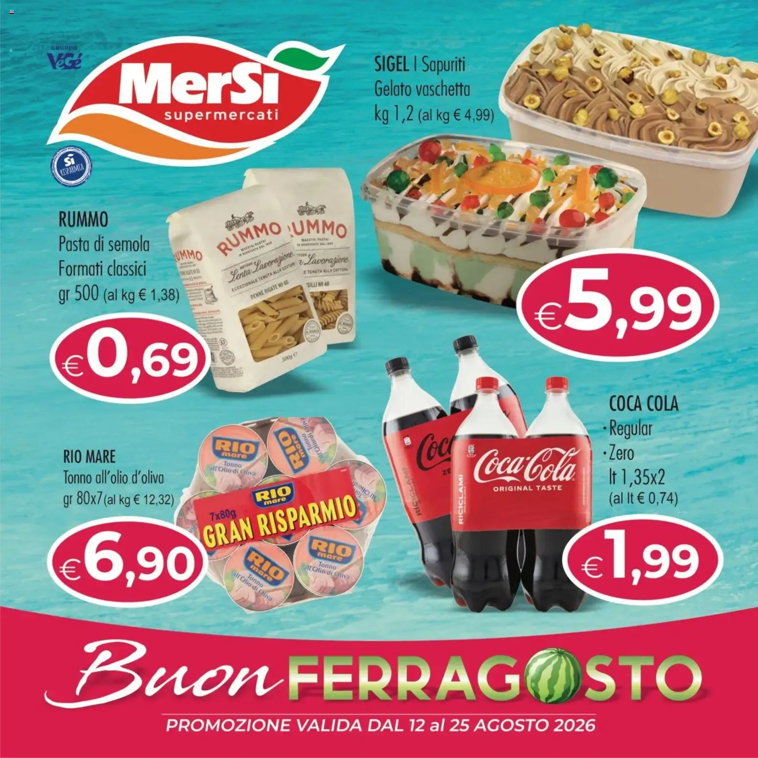 MerSi Supermercati - Buon Ferragosto da 12 agosto a 25 agosto di 2026 - Pagina del volantino 1