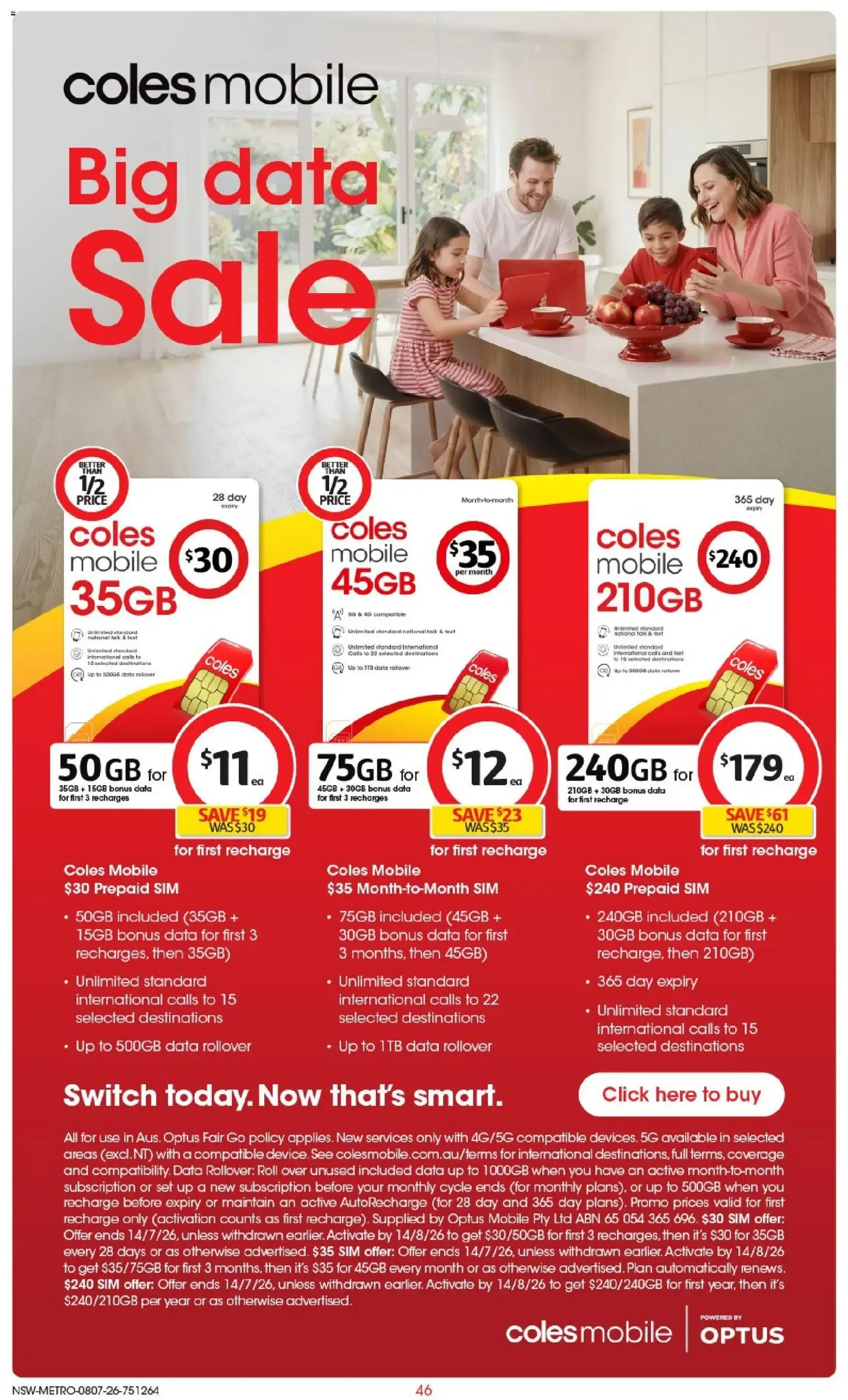 Coles catalogue valid from 08/07/2026 > Online Australia - Catalogue valid from 8 July to 14 July 2026 - page 46