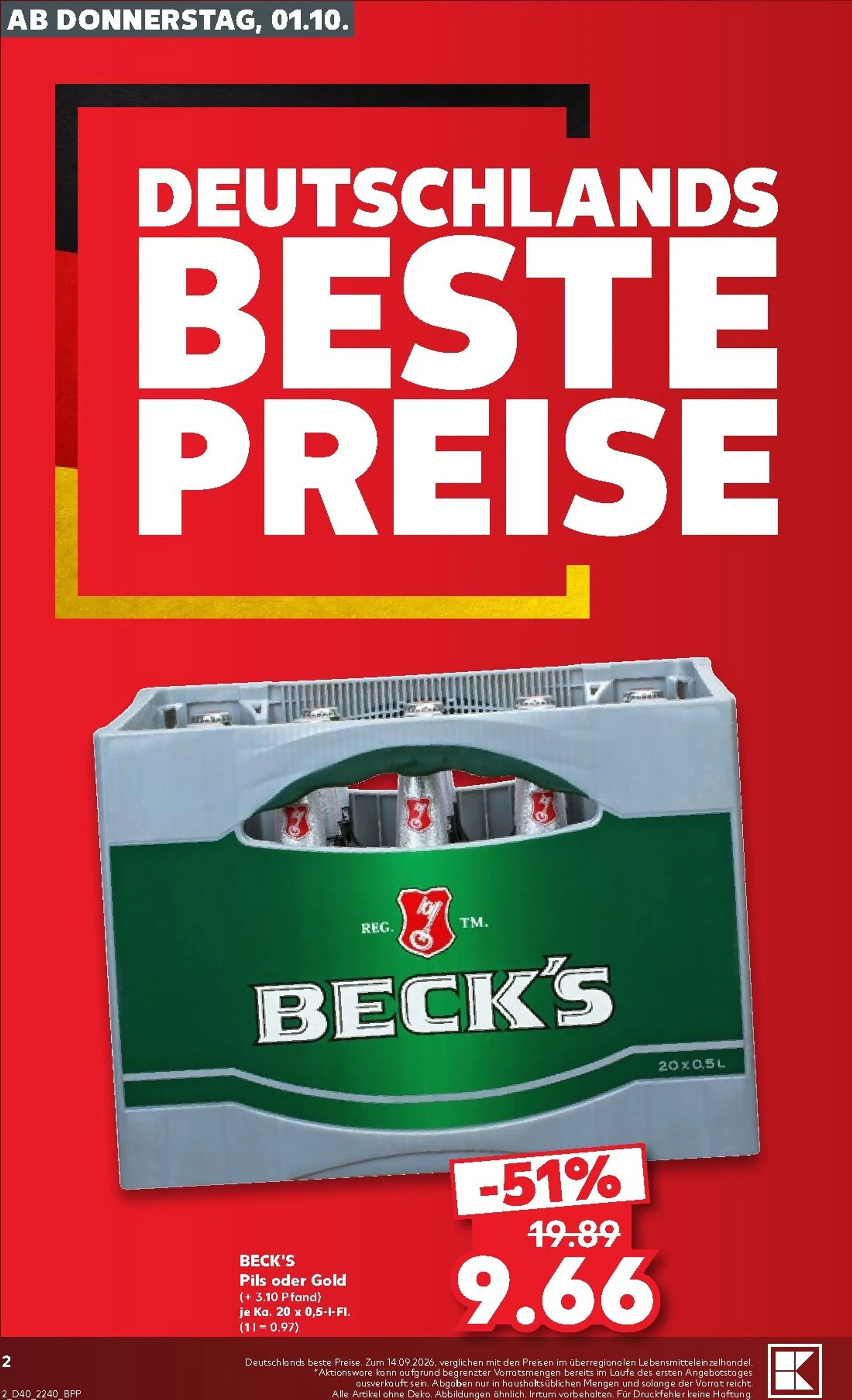 Neuer Kaufland Prospekt – von Donnerstag 01.10.2026 bis Mittwoch 07.10.2026 von 1. Oktober bis 7. Oktober 2026 - Prospekt seite 2