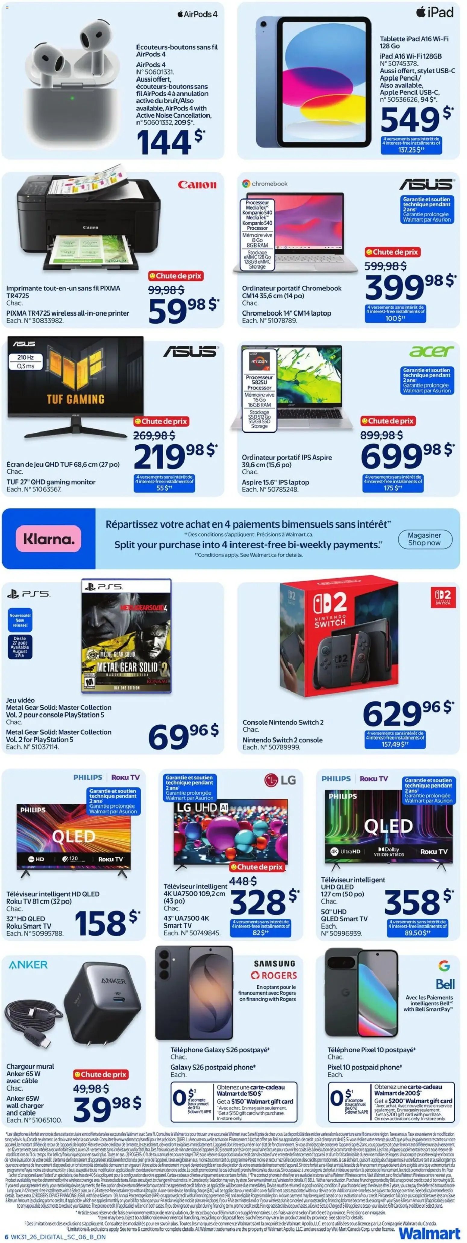 Walmart: Économisez plus. Vivez mieux. y La rentrée des classes. from August 27 to September 2 2026 - flyer page 10