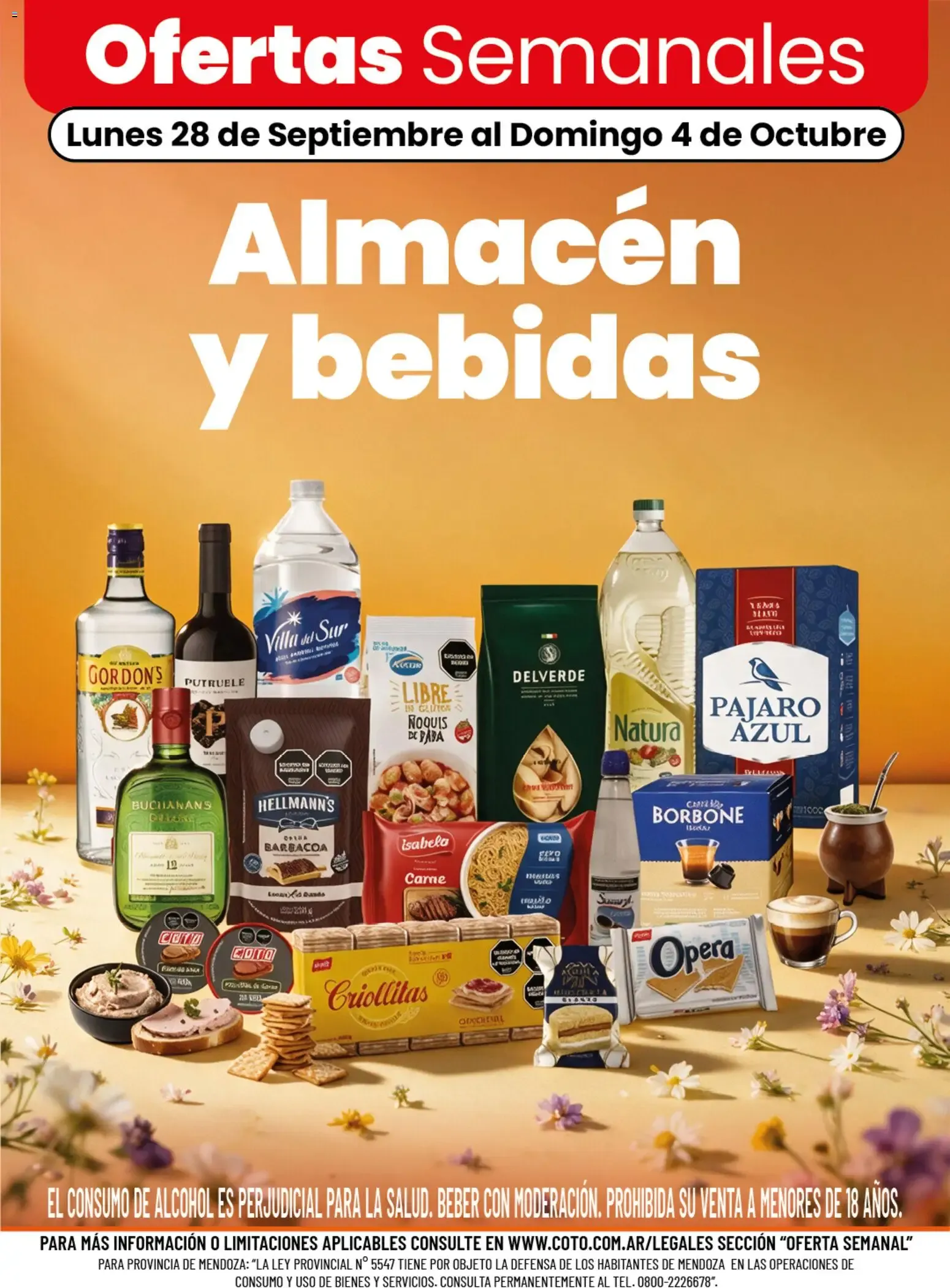 Ofertas de Ofertas Semanales: Almacén y bebidas 28 de septiembre al 4 de octubre 2026 - Página 1 del catálogo