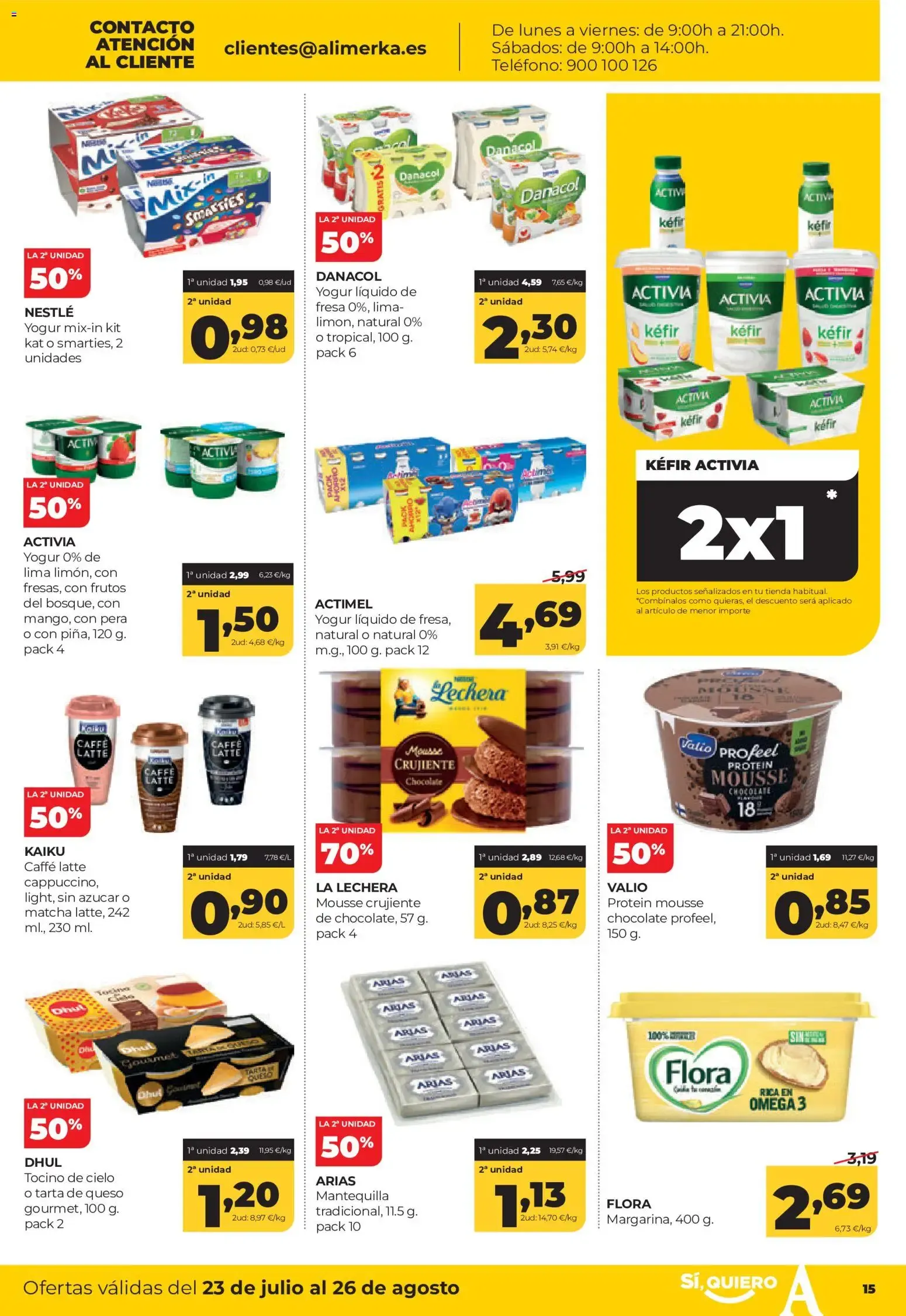 Catálogo de Alimerka: Ofertas válidas en Castilla y León y Galicia del 23 de julio al 26 de agosto 23 de julio al 26 de agosto 2026 - Página 15