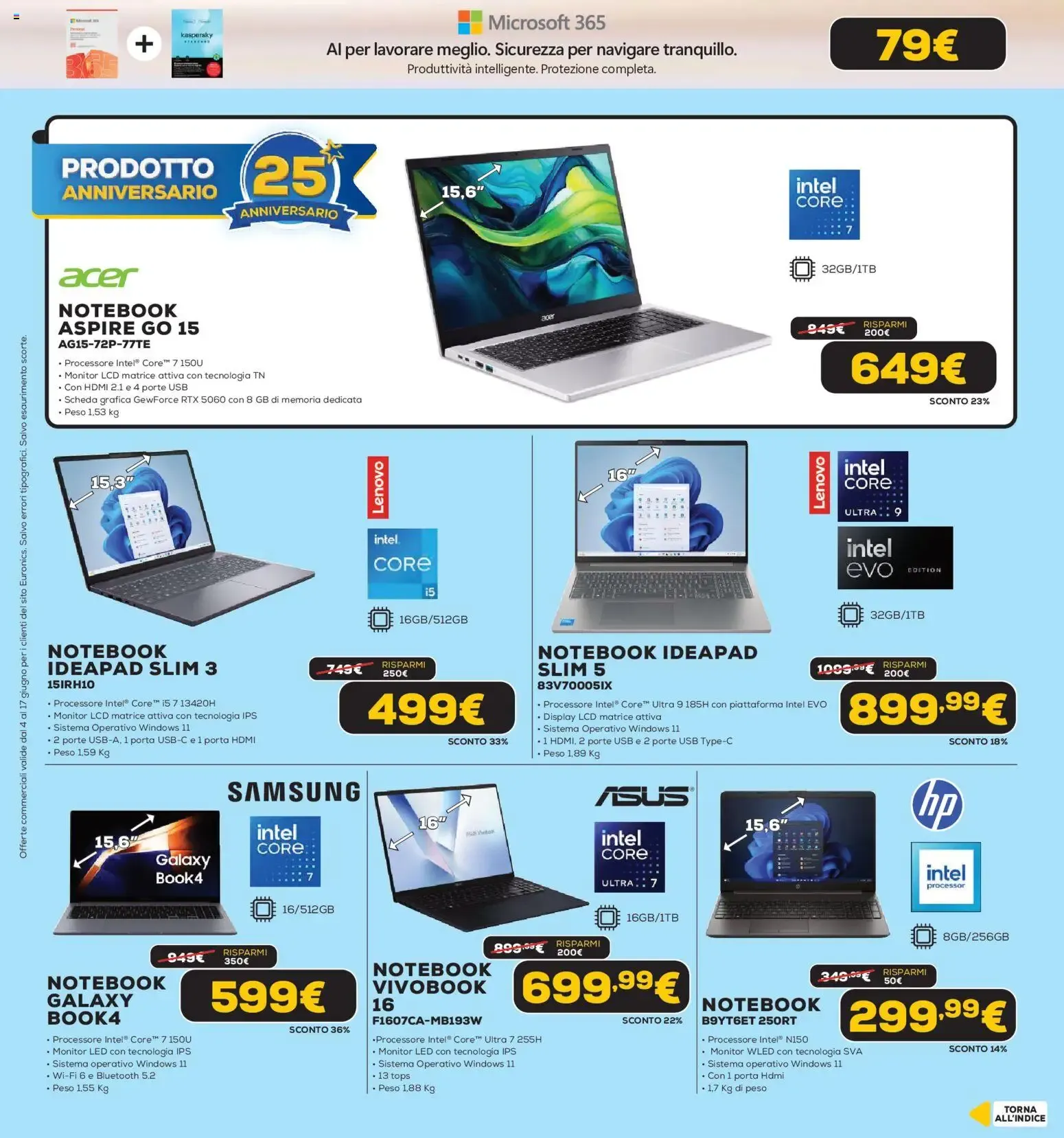 Volantino Euronics Black Friday da 4 giugno a 17 giugno di 2026 - Pagina del volantino 12