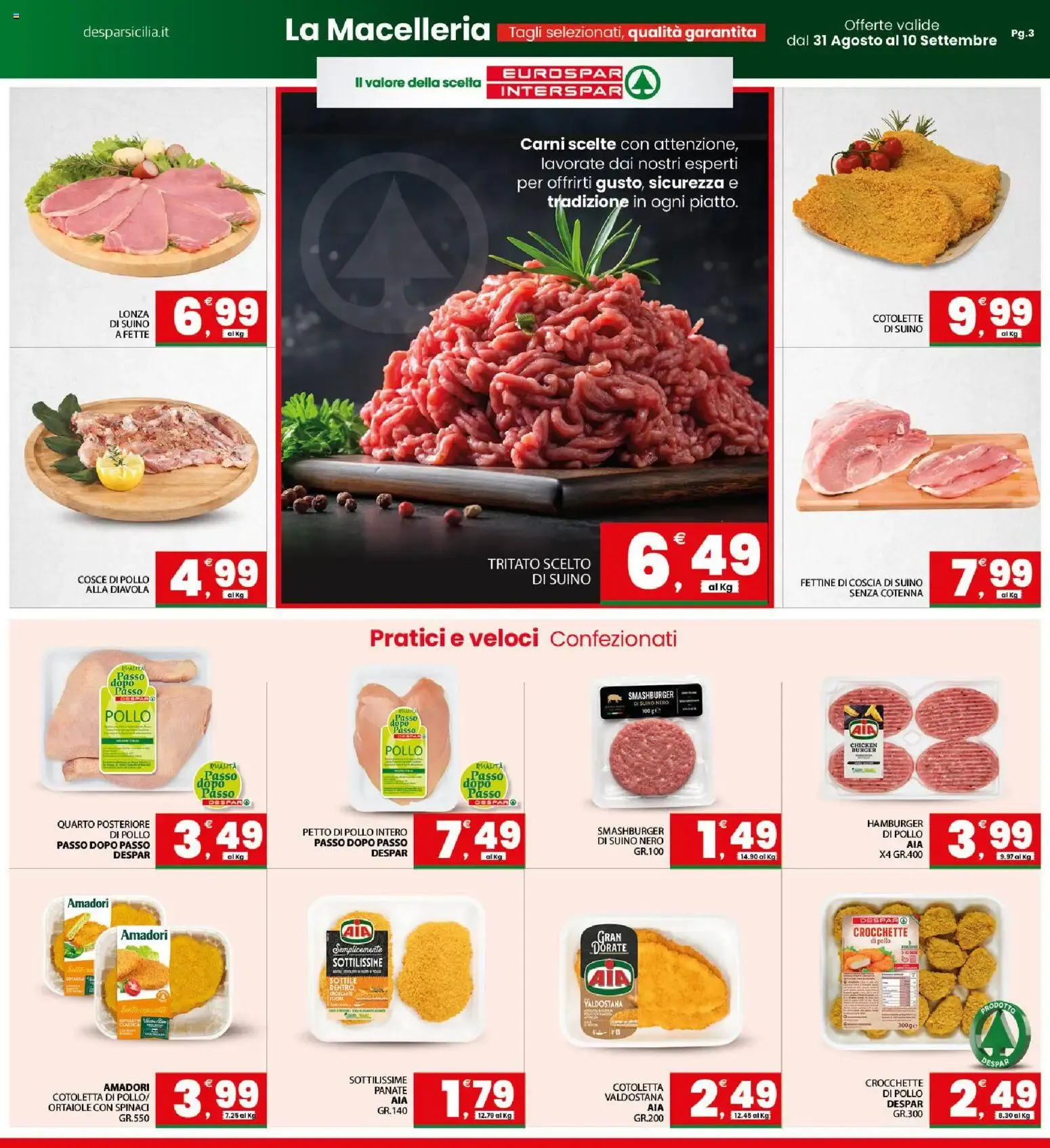 Eurospar Interspar - La Spesa Conveniente da 31 agosto a 10 settembre di 2026 - Pagina del volantino 3