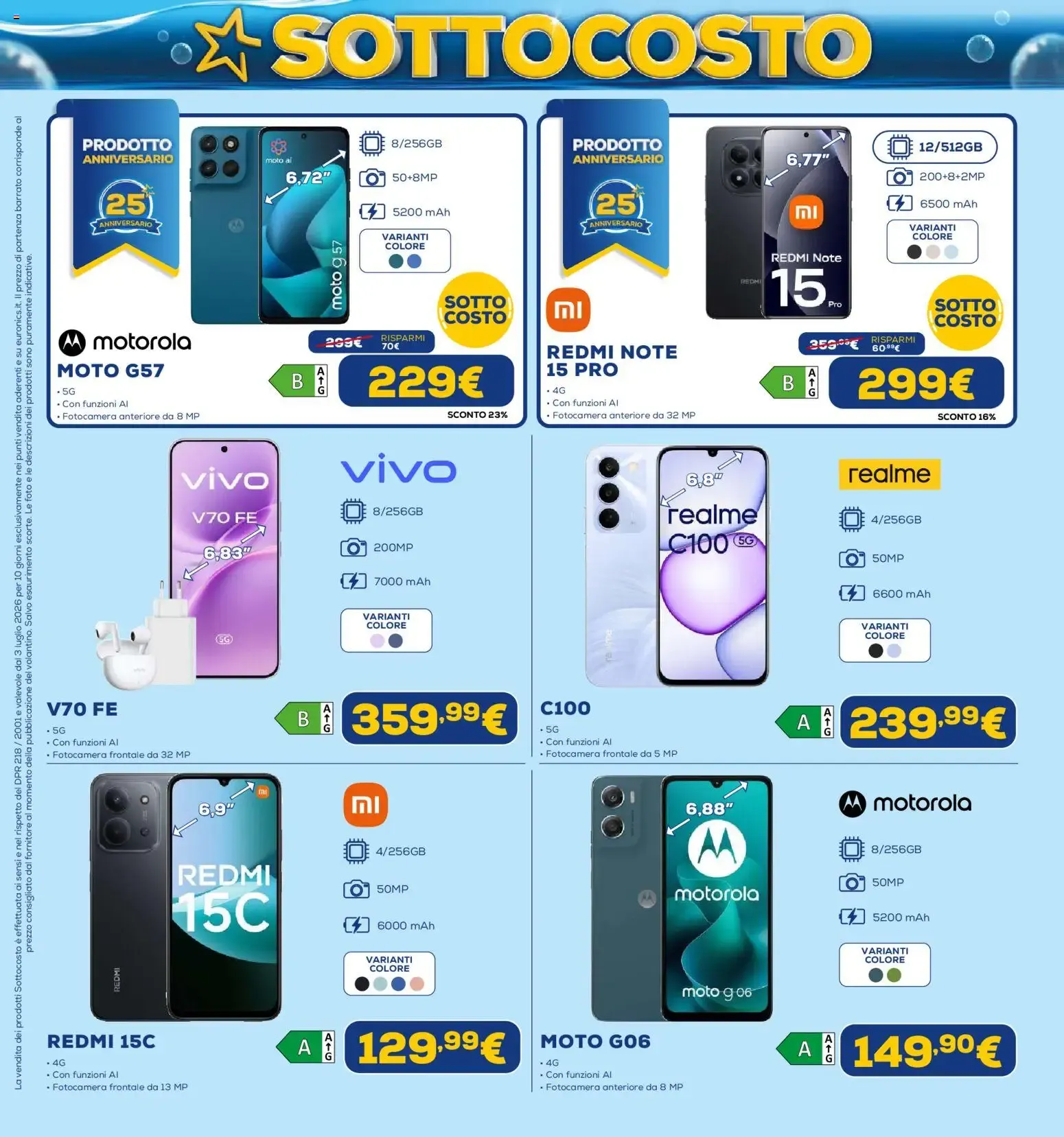 Euronics SOTTO COSTO - Dal 3 al 12 Luglio da 3 luglio a 12 luglio di 2026 - Pagina del volantino 5