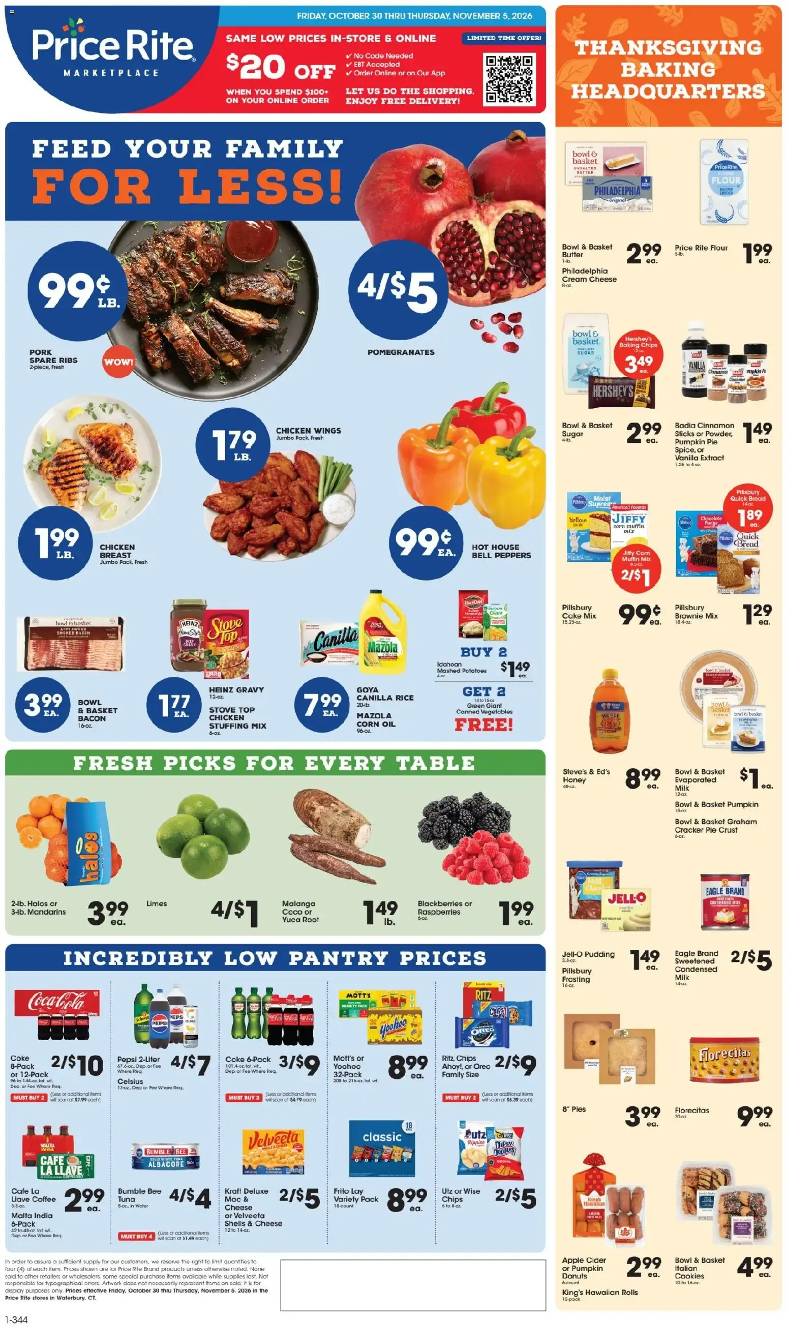 Weekly ad Price Rite Weekly Ad (10/30 - 11/05 2026) - Flyer from October 30 to November 5 2026 - Page 1