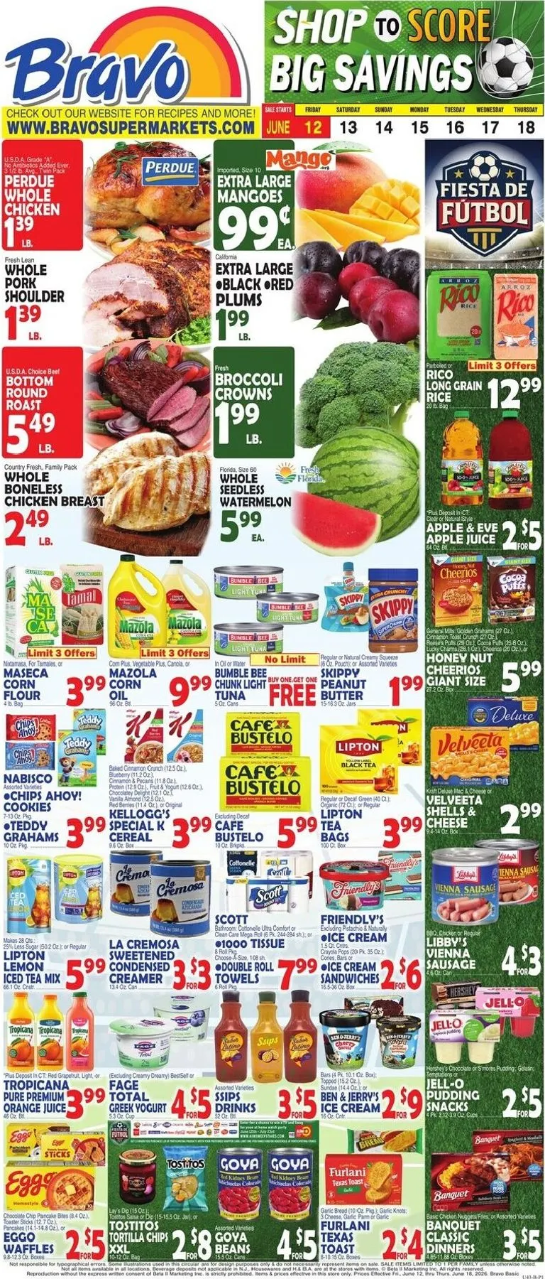Weekly ad Current Bravo leaflet valid from Friday 06/12/2026 to Thursday 06/18/2026 from June 12 to June 18 2026 - Page 1