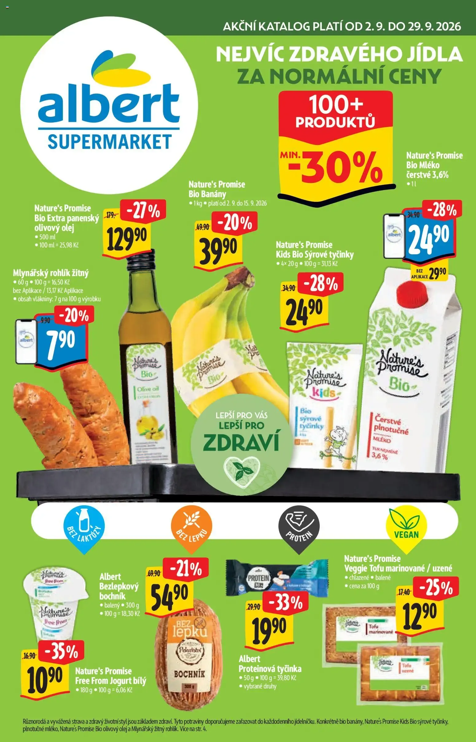 Albert katalog - Supermarket - Bio od 02.09.2026 - Akční leták - 2. září 29. září 2026 - Page 1