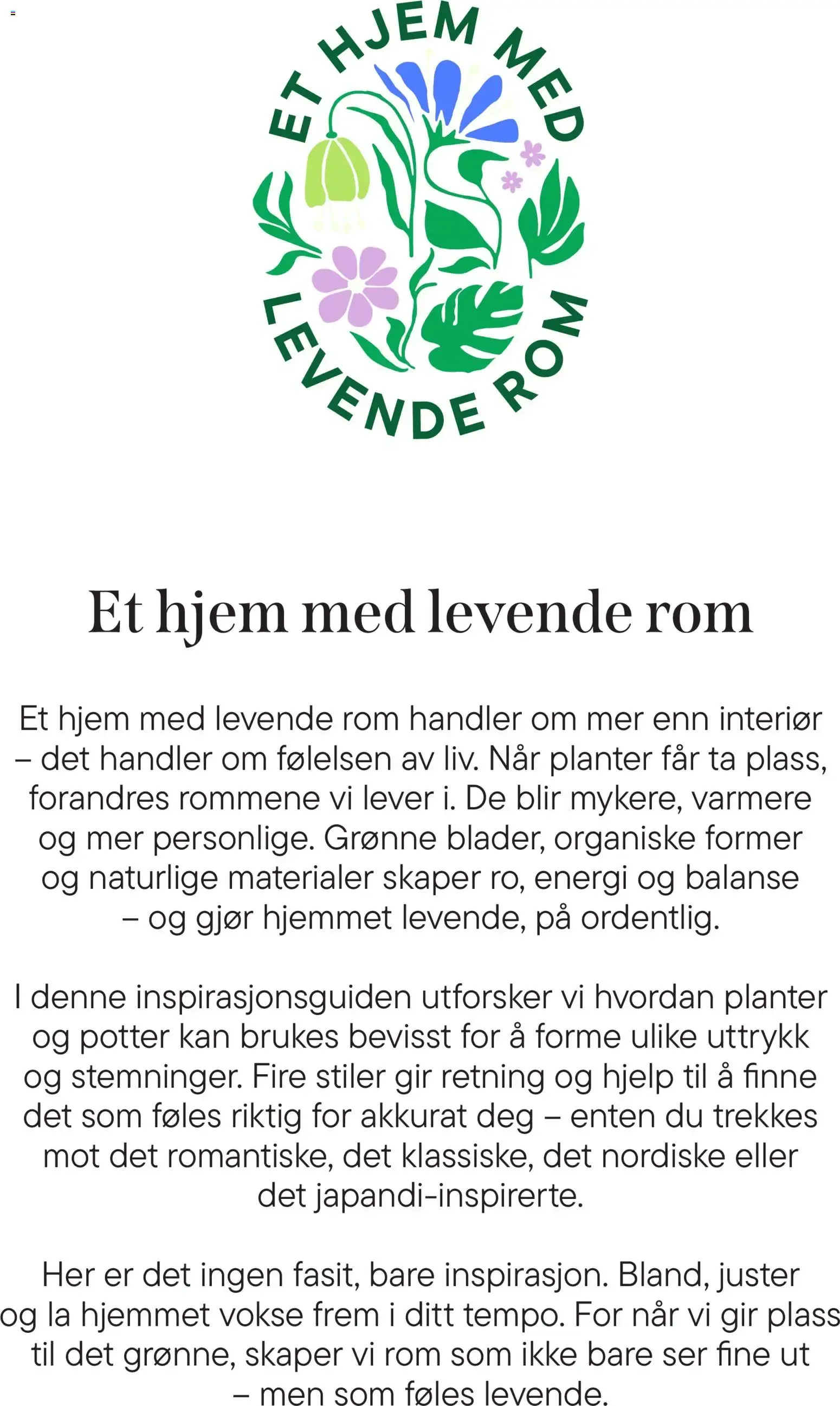 Et hjem med levende rom - En inspirasjonsguide fra Plantasjen fra 8. januar til 17. juni 2026 - kundeavisside 3