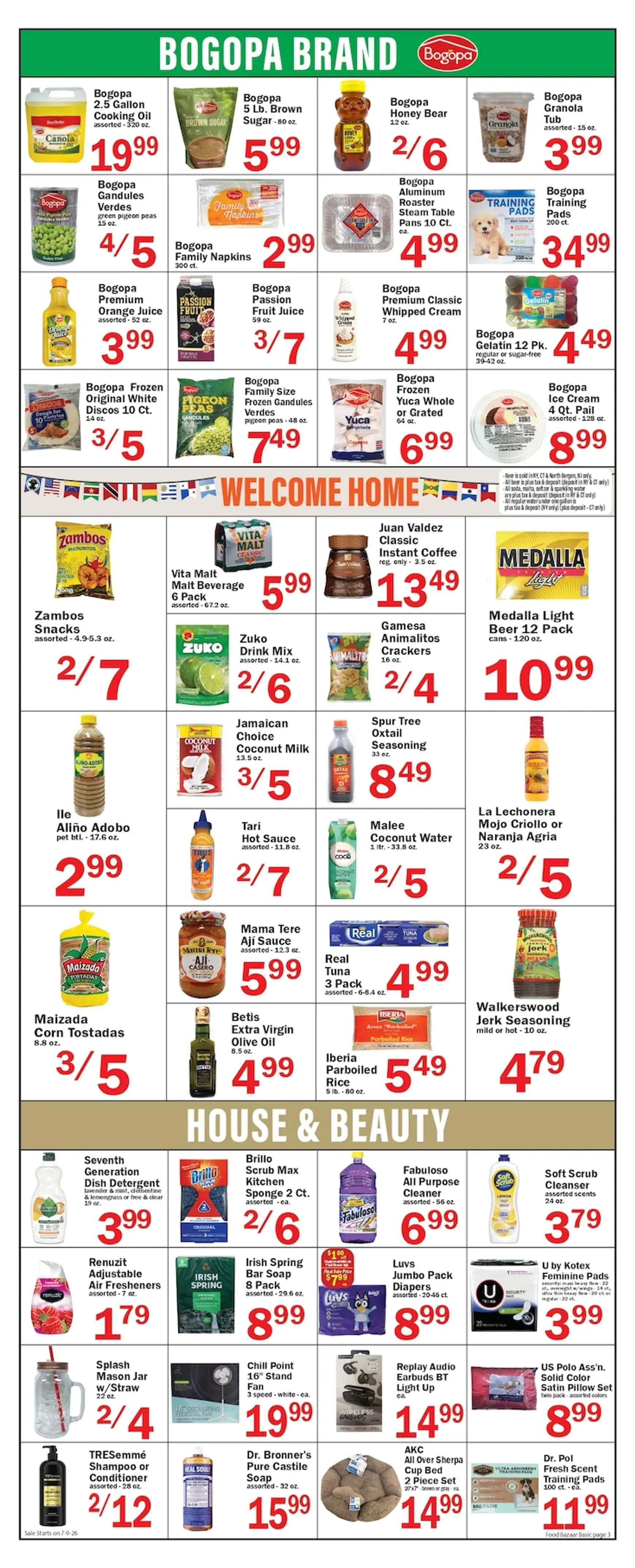Weekly ad Current Food Bazaar leaflet valid from Thursday 07/09/2026 to Wednesday 07/15/2026 from July 9 to July 15 2026 - Page 3